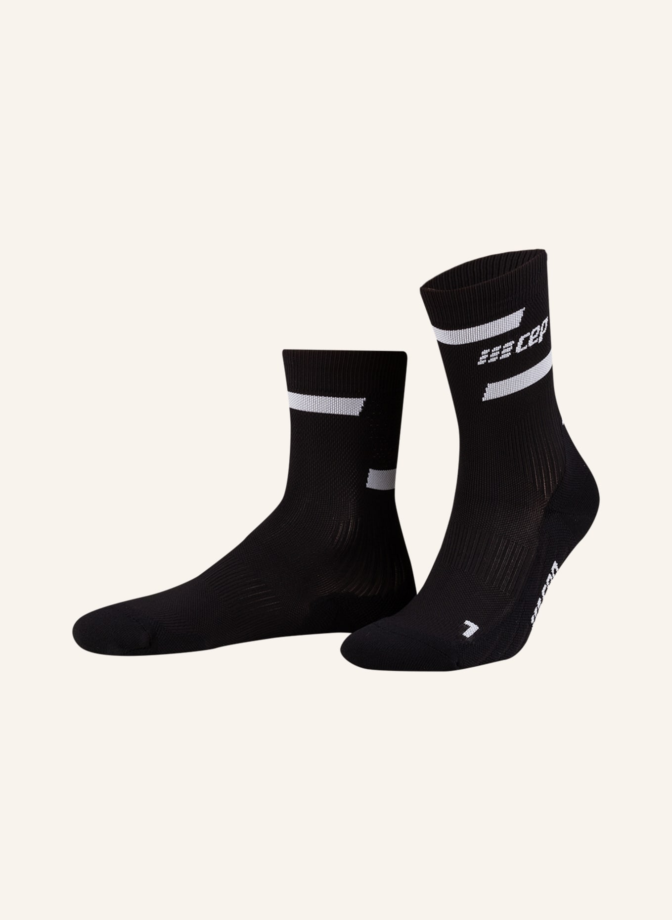 cep Running socks THE RUN COMPRESSION 4.0, Color: 301 Black (Image 1)