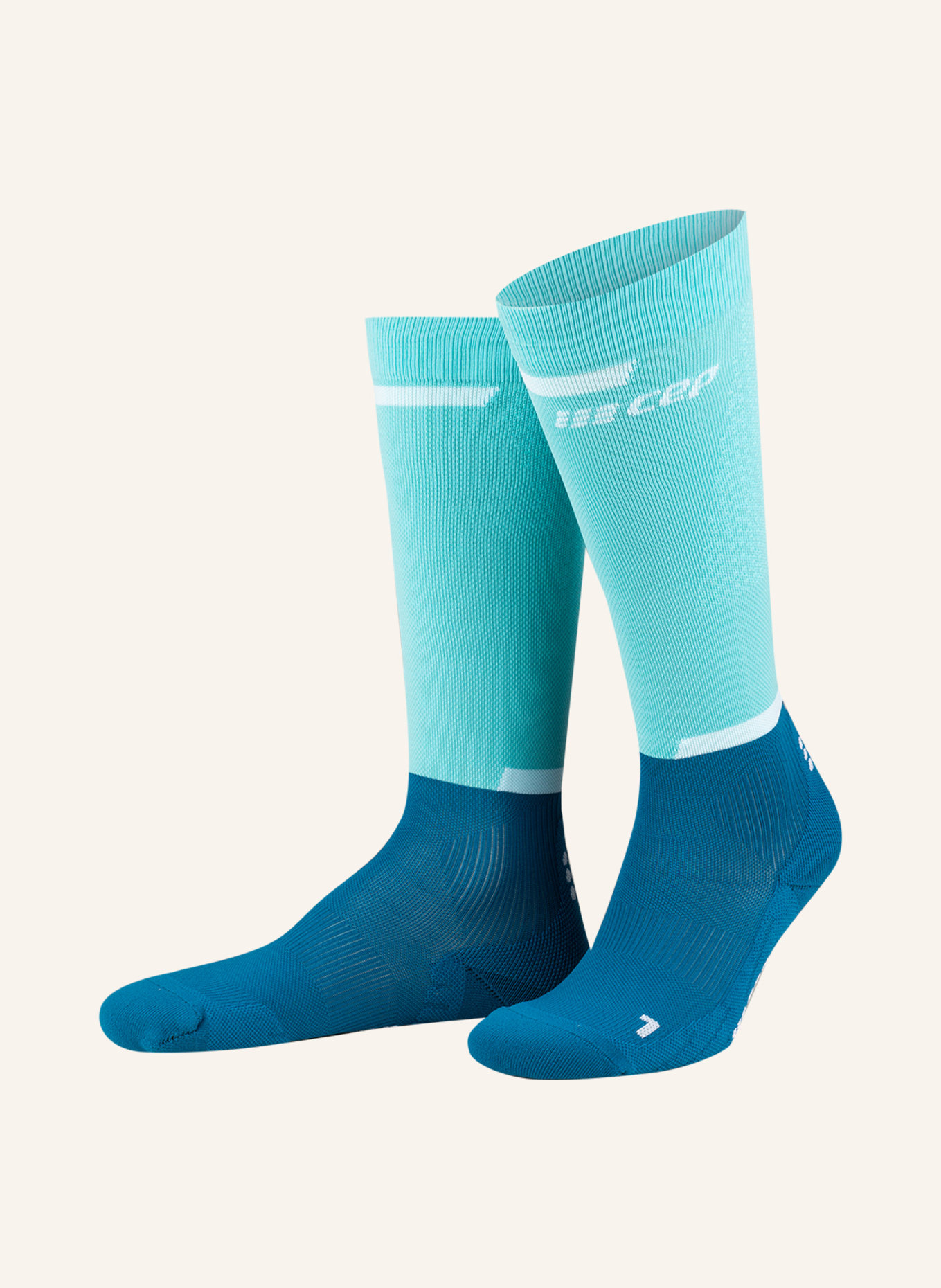 cep Running socks THE RUN COMPRESSION SOCKS 4.0, Color: 766 ocean/petrol (Image 1)