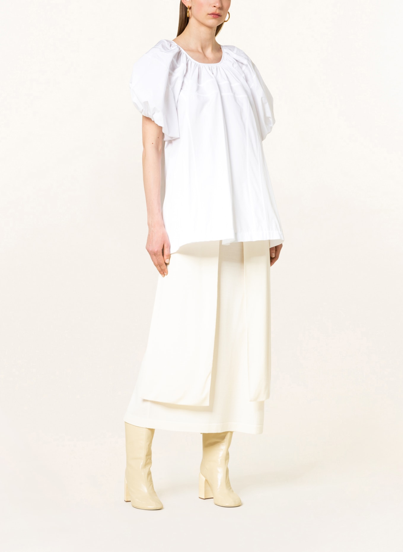 JIL SANDER Blouse-style shirt, Color: WHITE (Image 2)