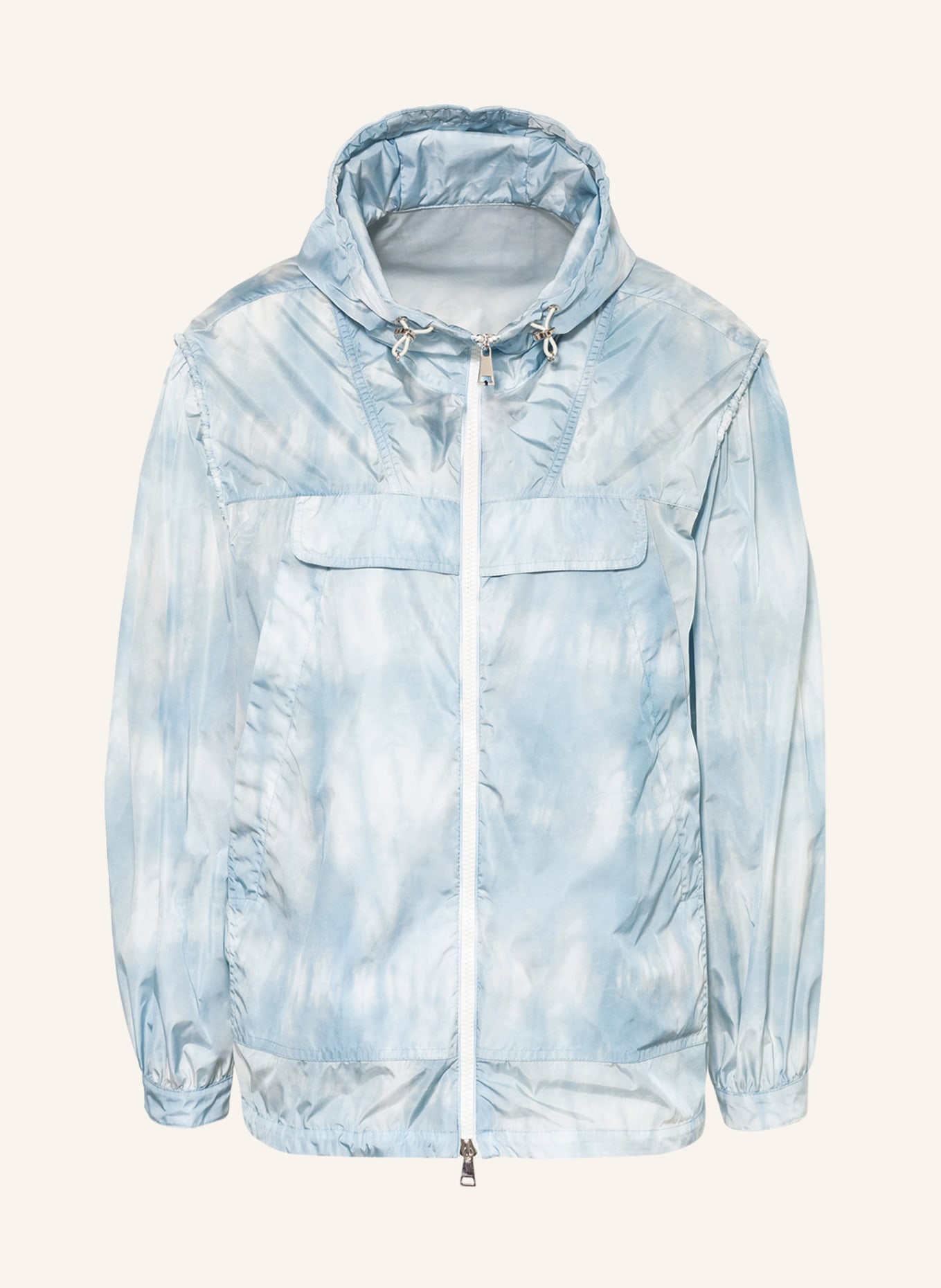 MONCLER Rain jacket , Color: LIGHT BLUE/ WHITE (Image 1)