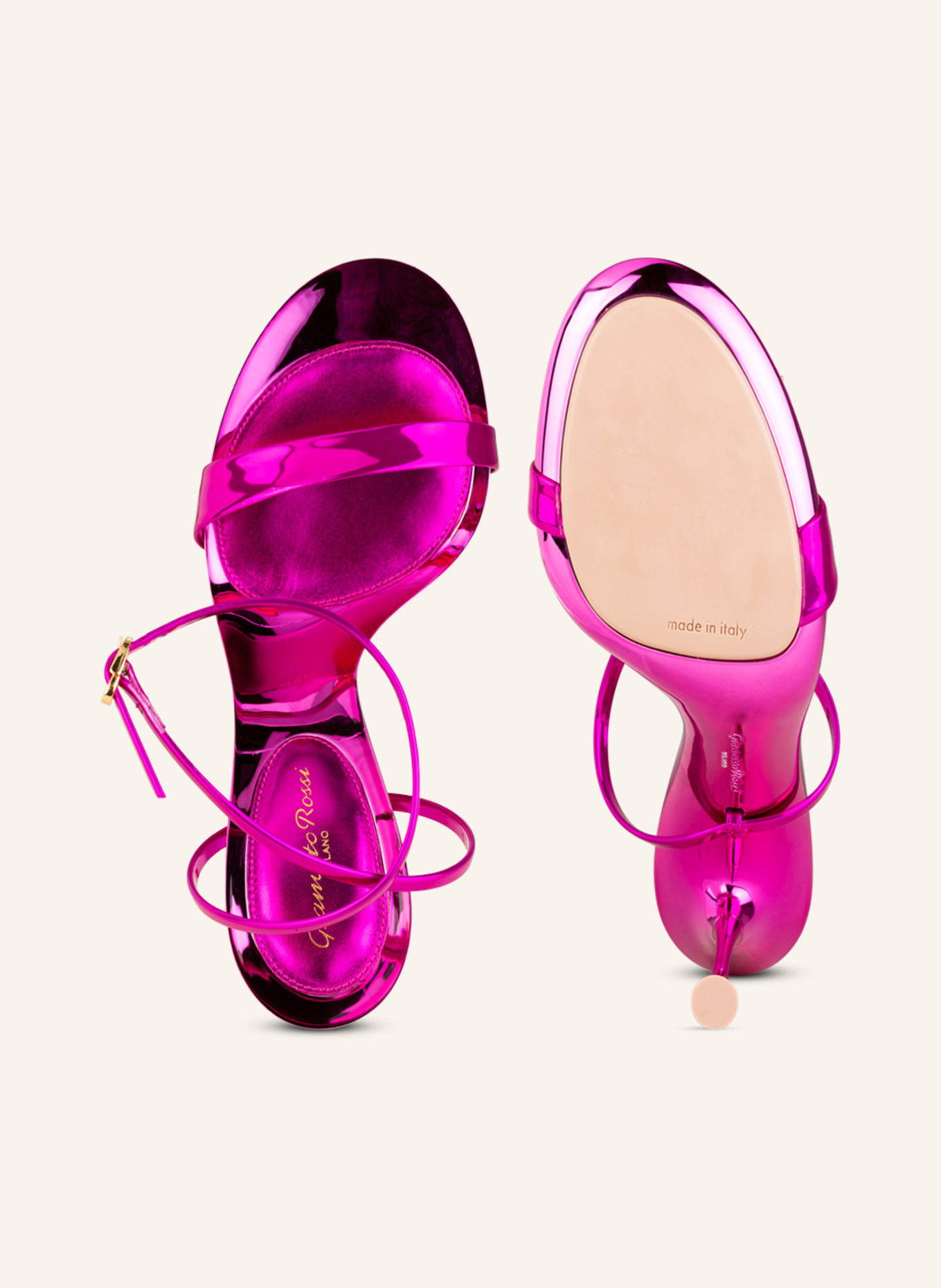 Gianvito Rossi Sandals SPICE RIBBON, Color: NEON PURPLE (Image 5)
