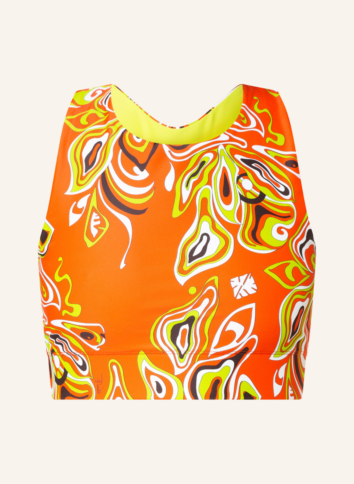 PUCCI Cropped top, Color: ORANGE/ GREEN/ WHITE (Image 1)