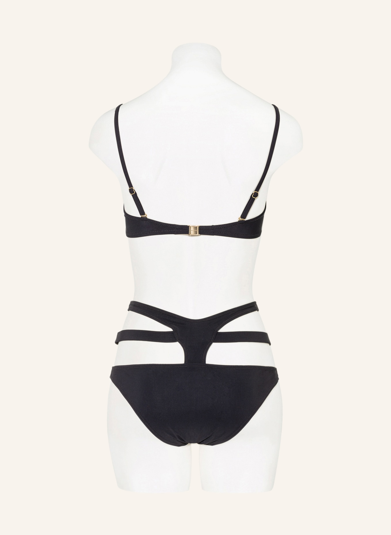 DOLCE & GABBANA Bandeau bikini top, Color: BLACK (Image 3)