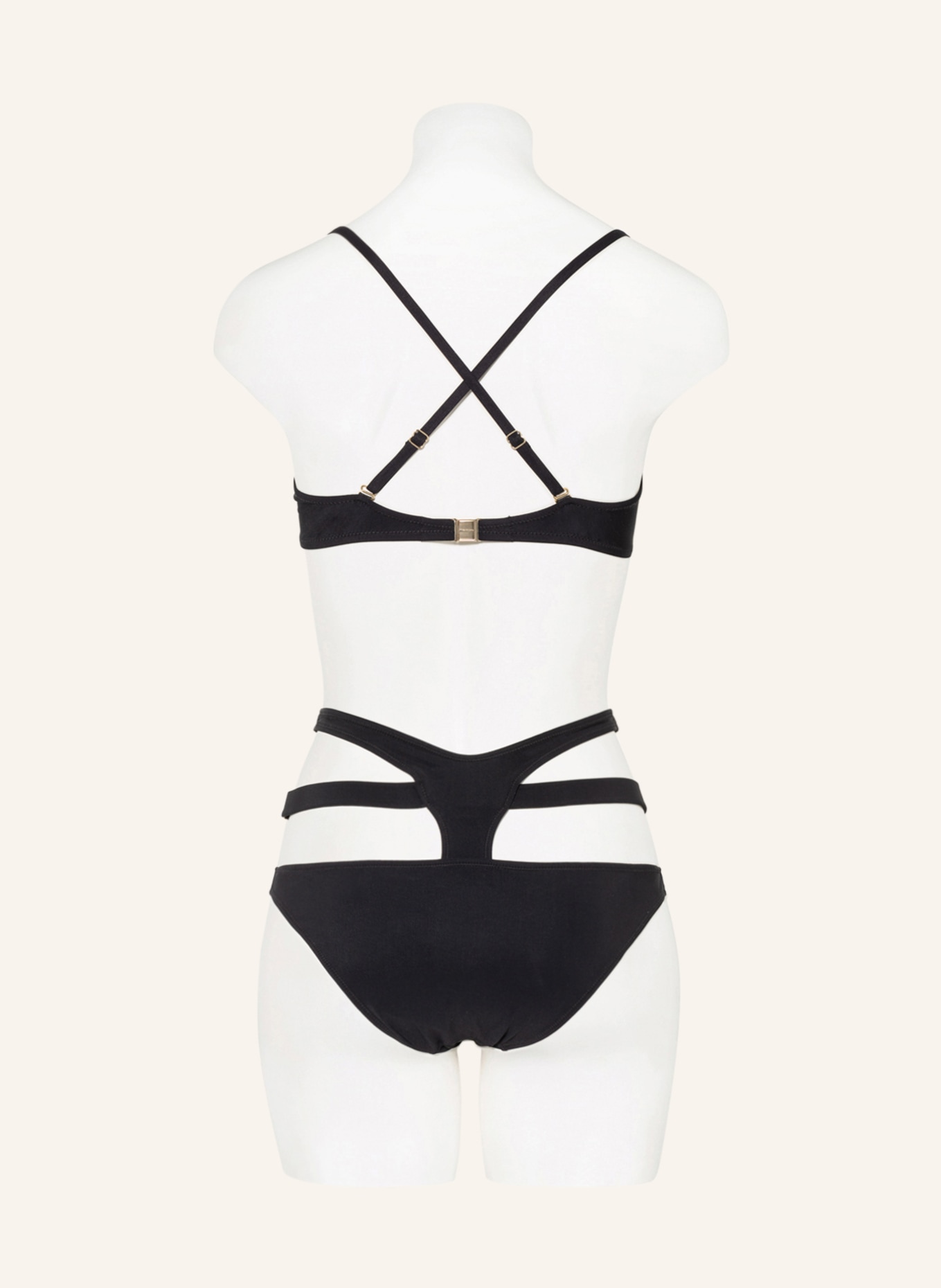 DOLCE & GABBANA Bandeau bikini top, Color: BLACK (Image 5)