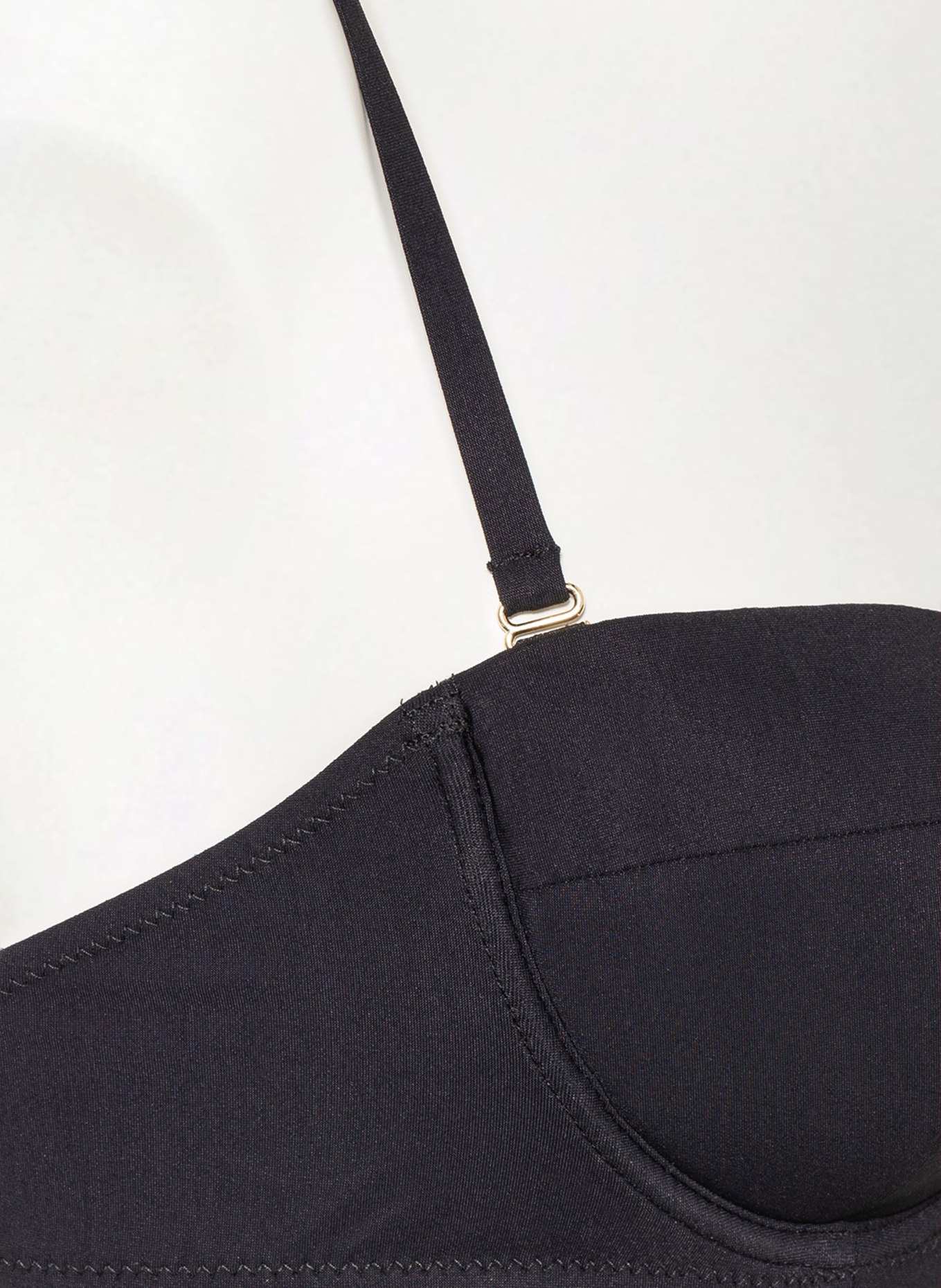 DOLCE & GABBANA Bandeau bikini top, Color: BLACK (Image 6)