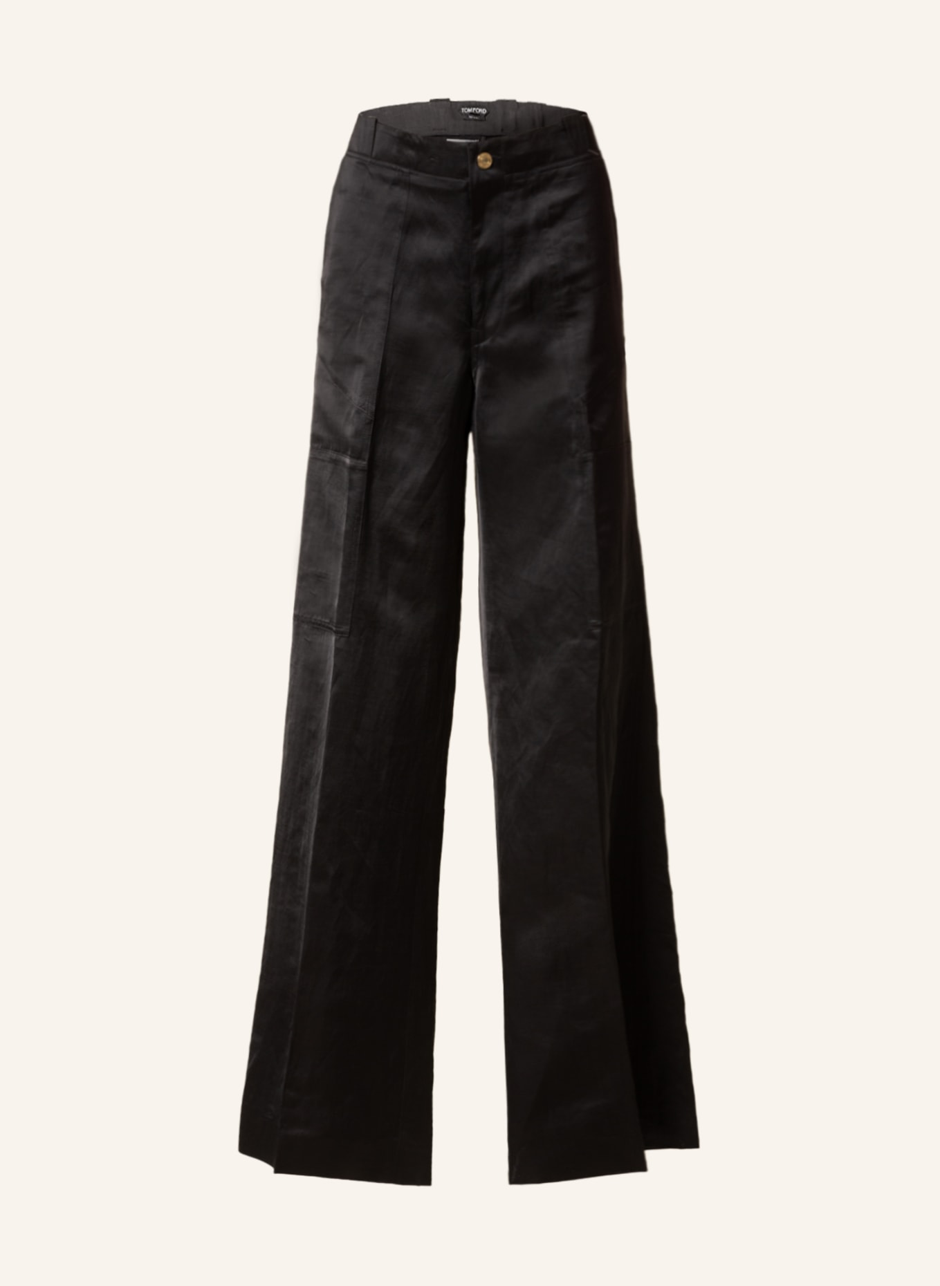 TOM FORD Trousers with linen, Color: BLACK (Image 1)