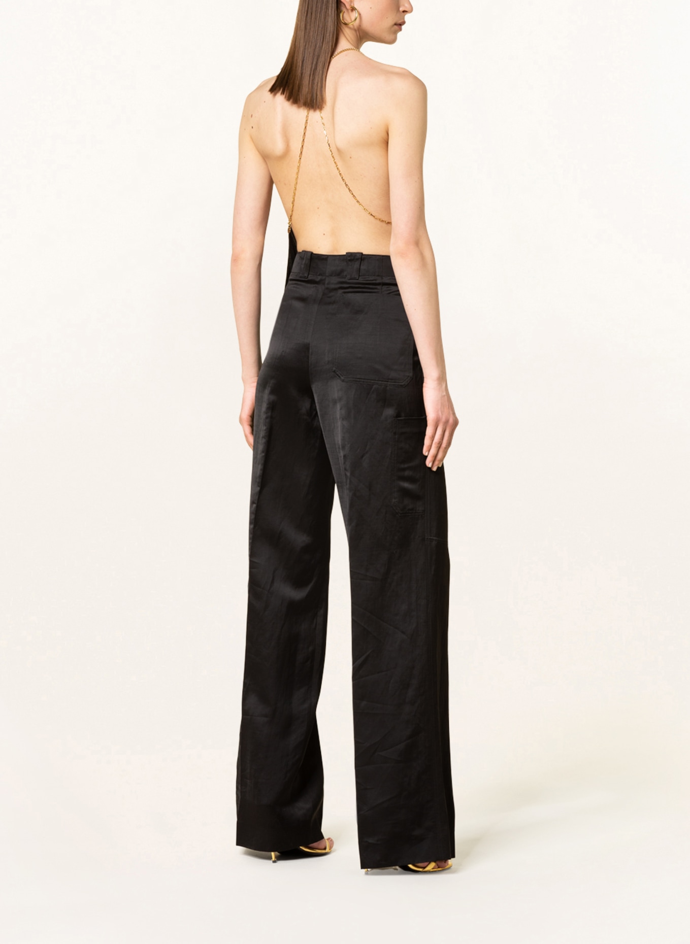 TOM FORD Trousers with linen, Color: BLACK (Image 3)