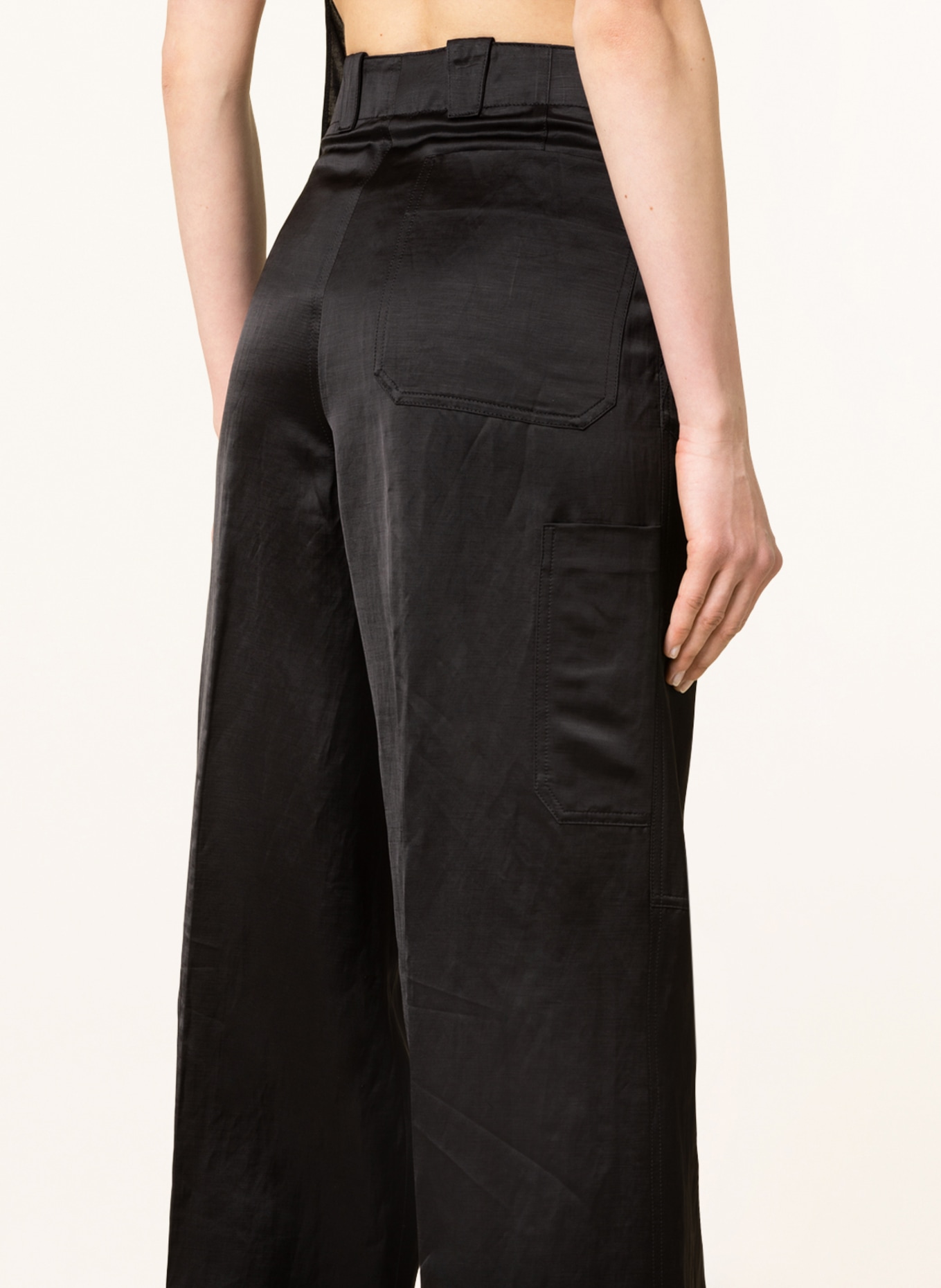 TOM FORD Trousers with linen, Color: BLACK (Image 5)