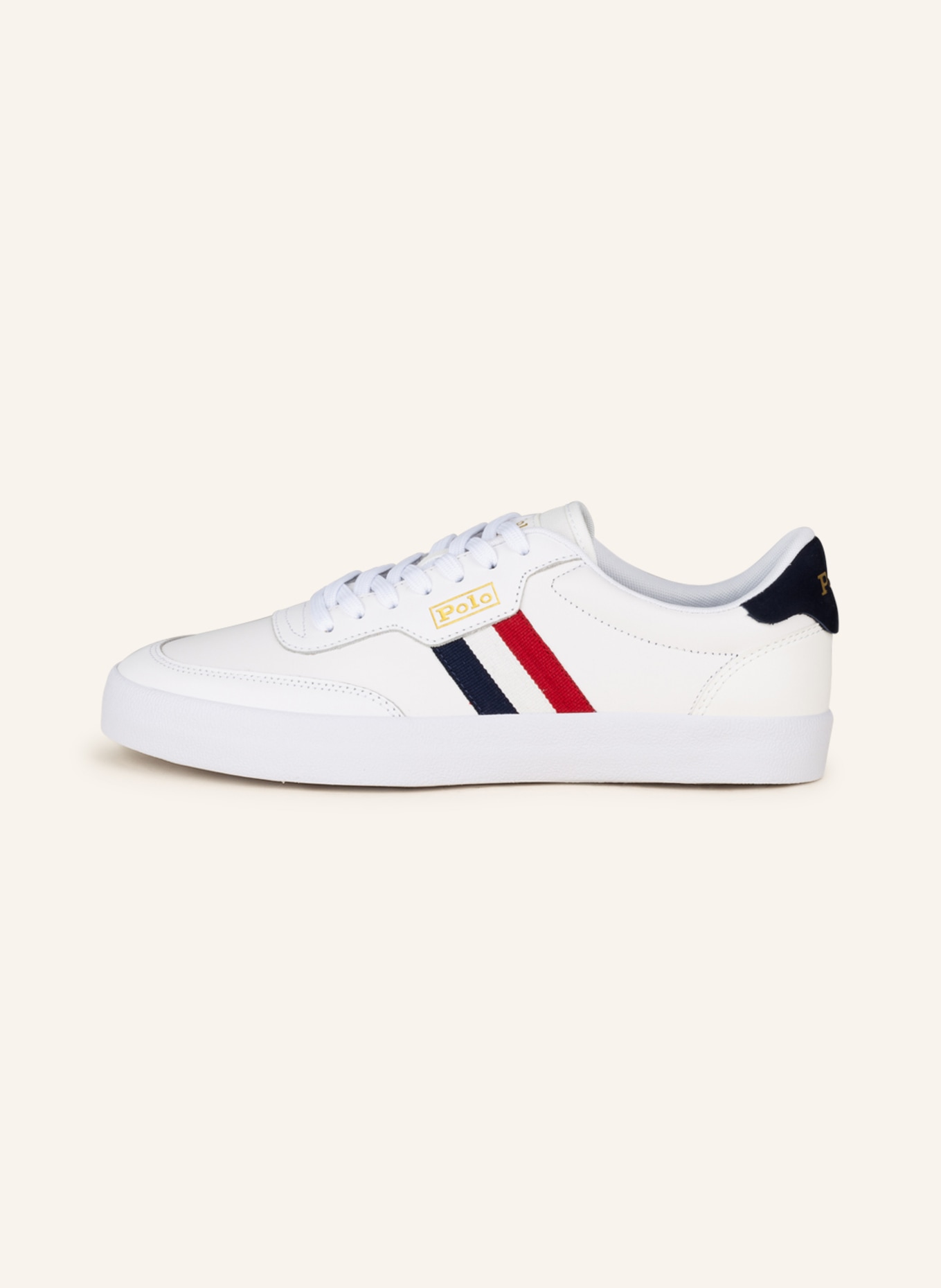 POLO RALPH LAUREN Sneakers, Color: WHITE/ DARK BLUE/ RED (Image 4)