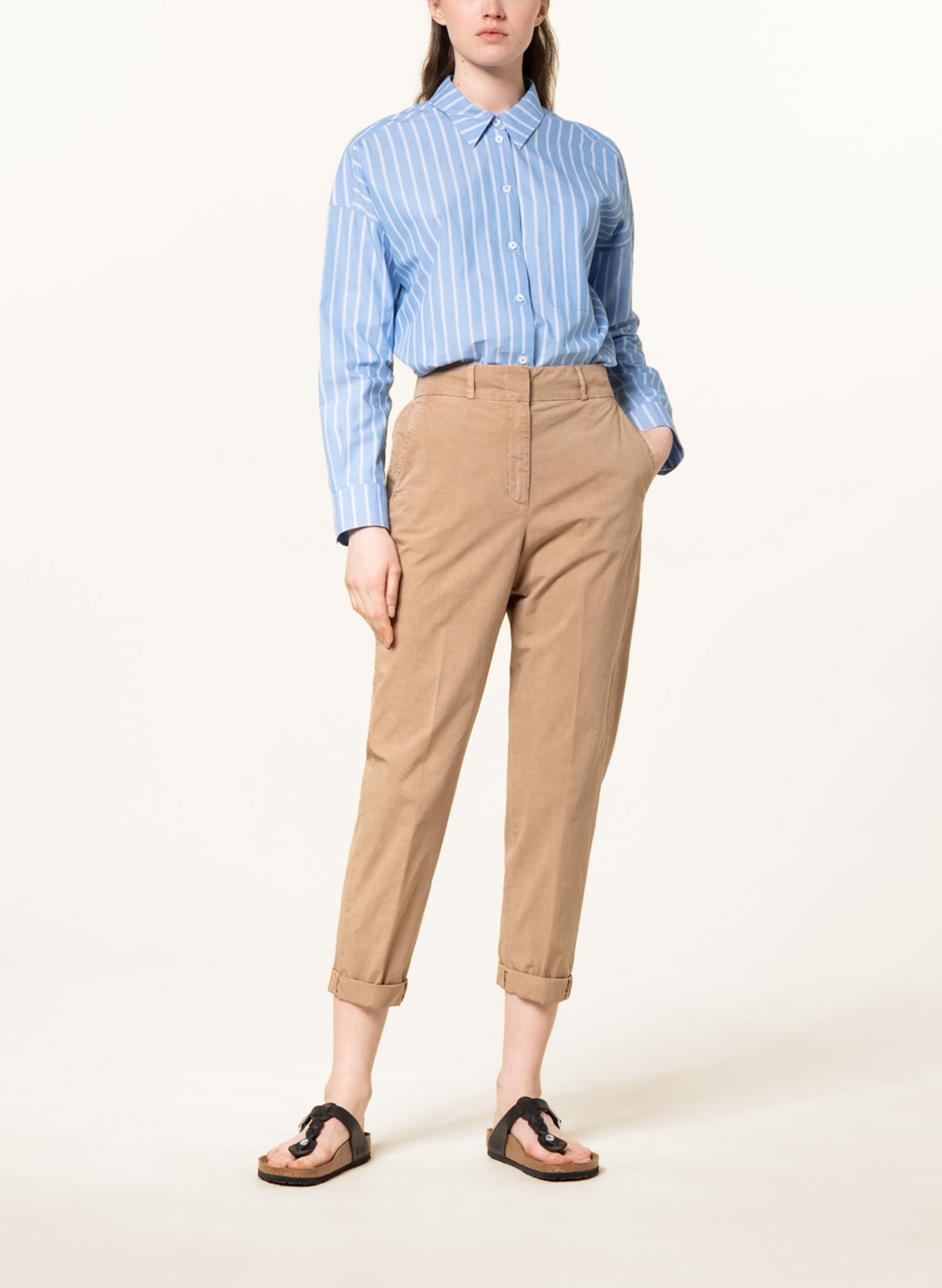 cappellini 7/8 trousers, Color: CAMEL (Image 2)