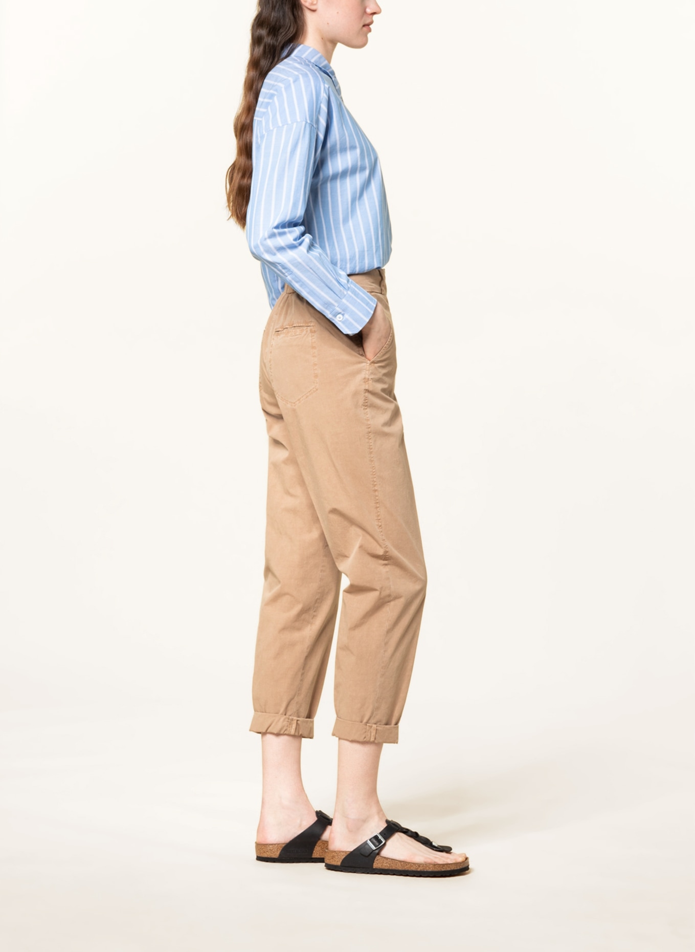 cappellini 7/8 trousers, Color: CAMEL (Image 4)