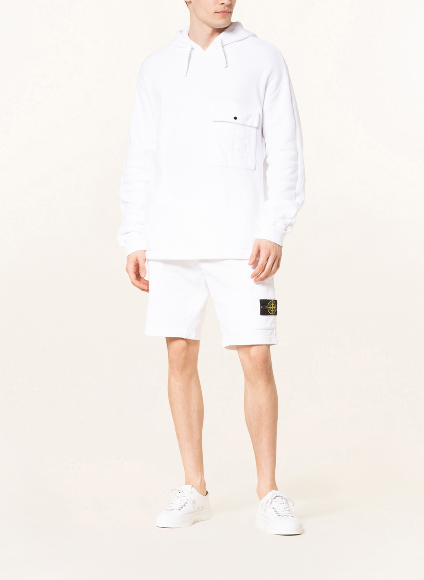 STONE ISLAND Hoodie: WEISS