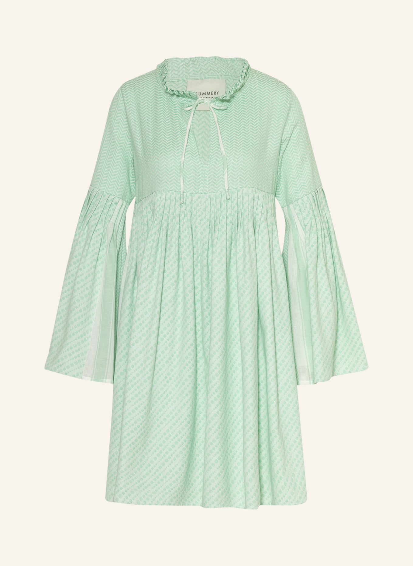 SUMMERY COPENHAGEN Kleid PIPI, Farbe: MINT/ WEISS (Bild 1)
