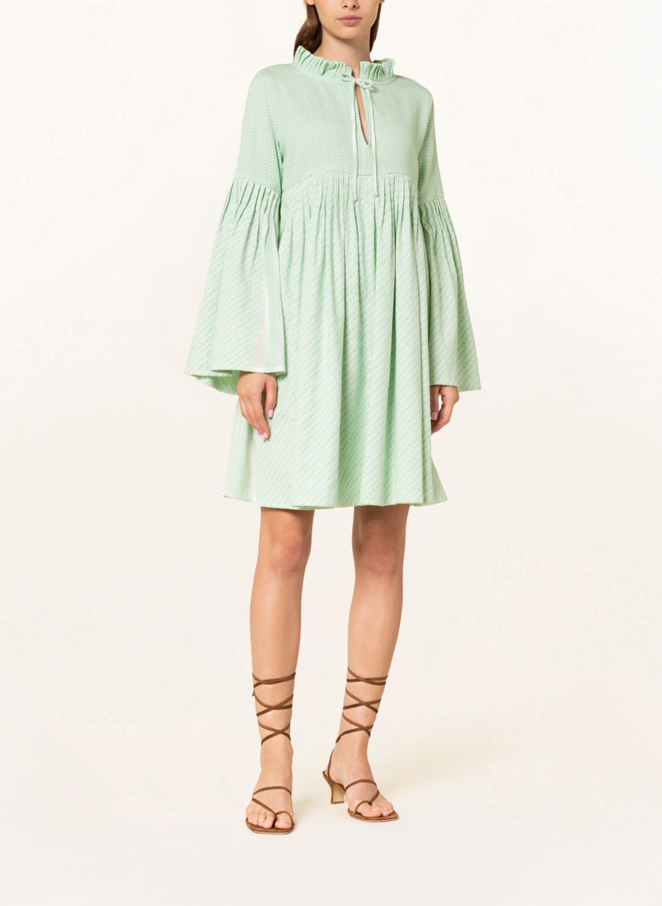 SUMMERY COPENHAGEN Kleid PIPI, Farbe: MINT/ WEISS (Bild 2)