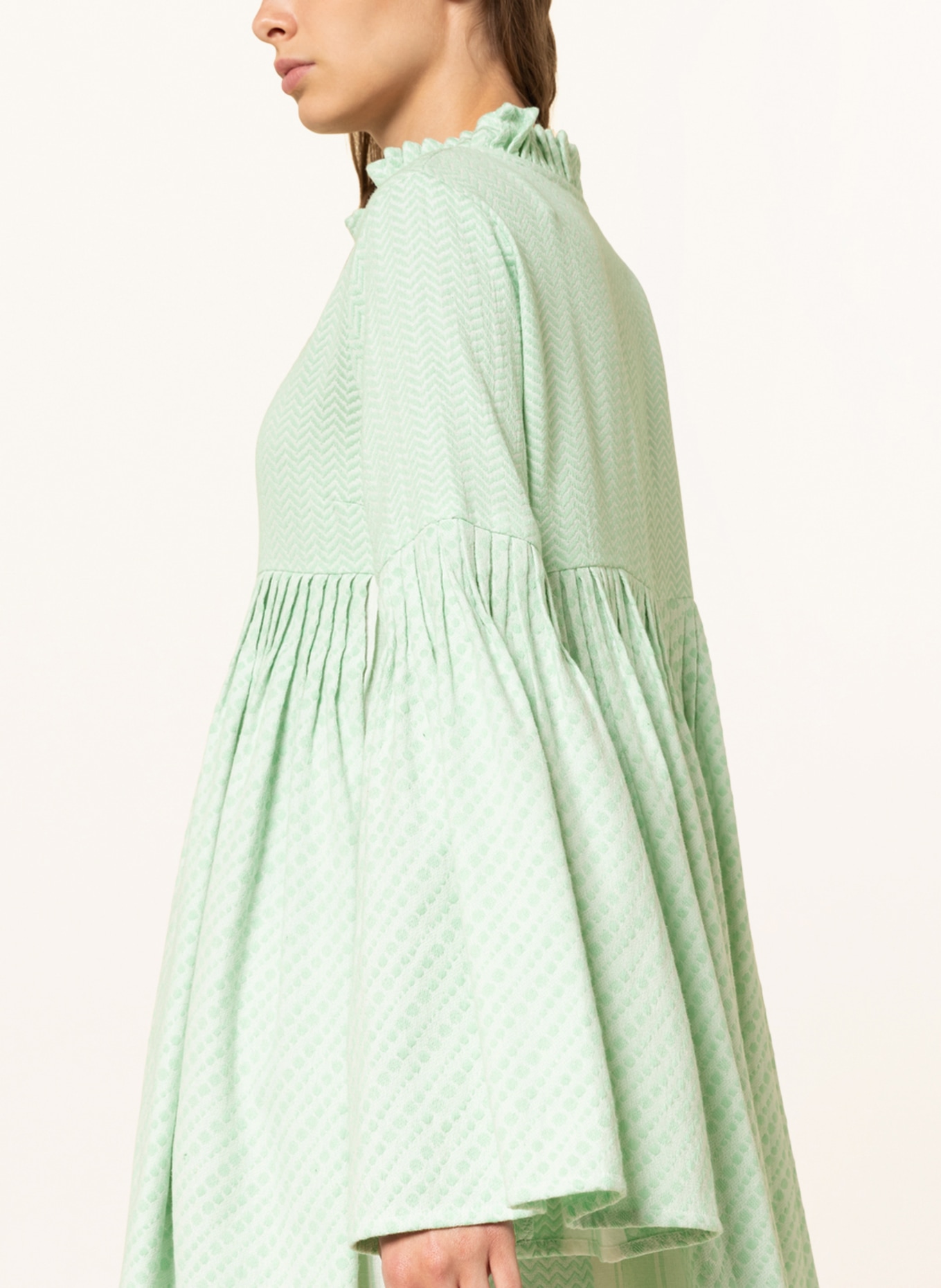 SUMMERY COPENHAGEN Dress PIPI, Color: MINT/ WHITE (Image 4)