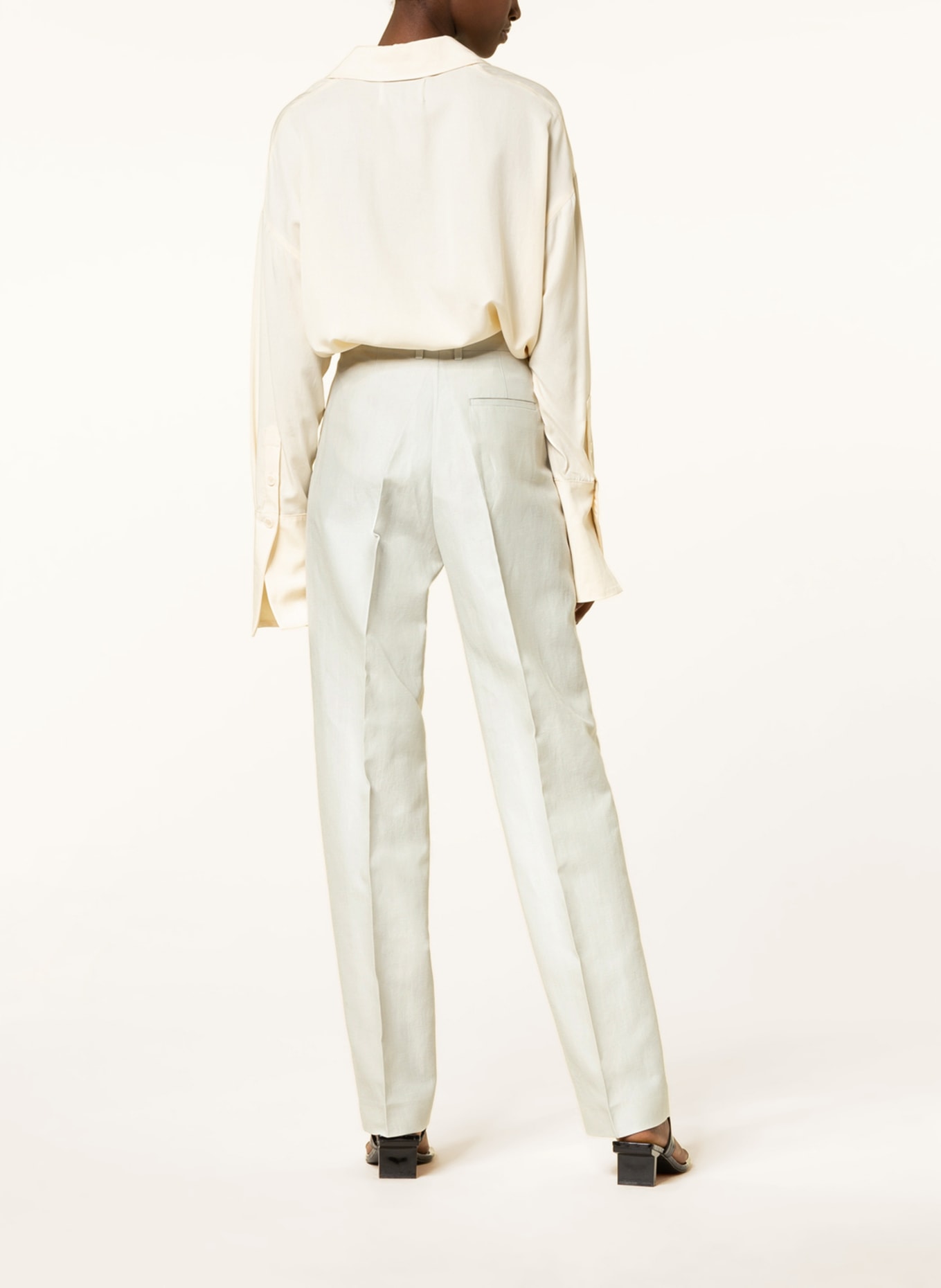 Filippa K Trousers JULIE with linen , Color: CREAM (Image 3)