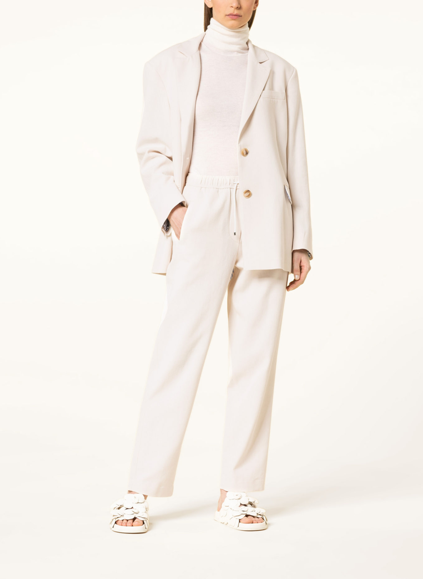 ESSENTIEL ANTWERP Hose BIAS im Jogging-Stil: ECRU