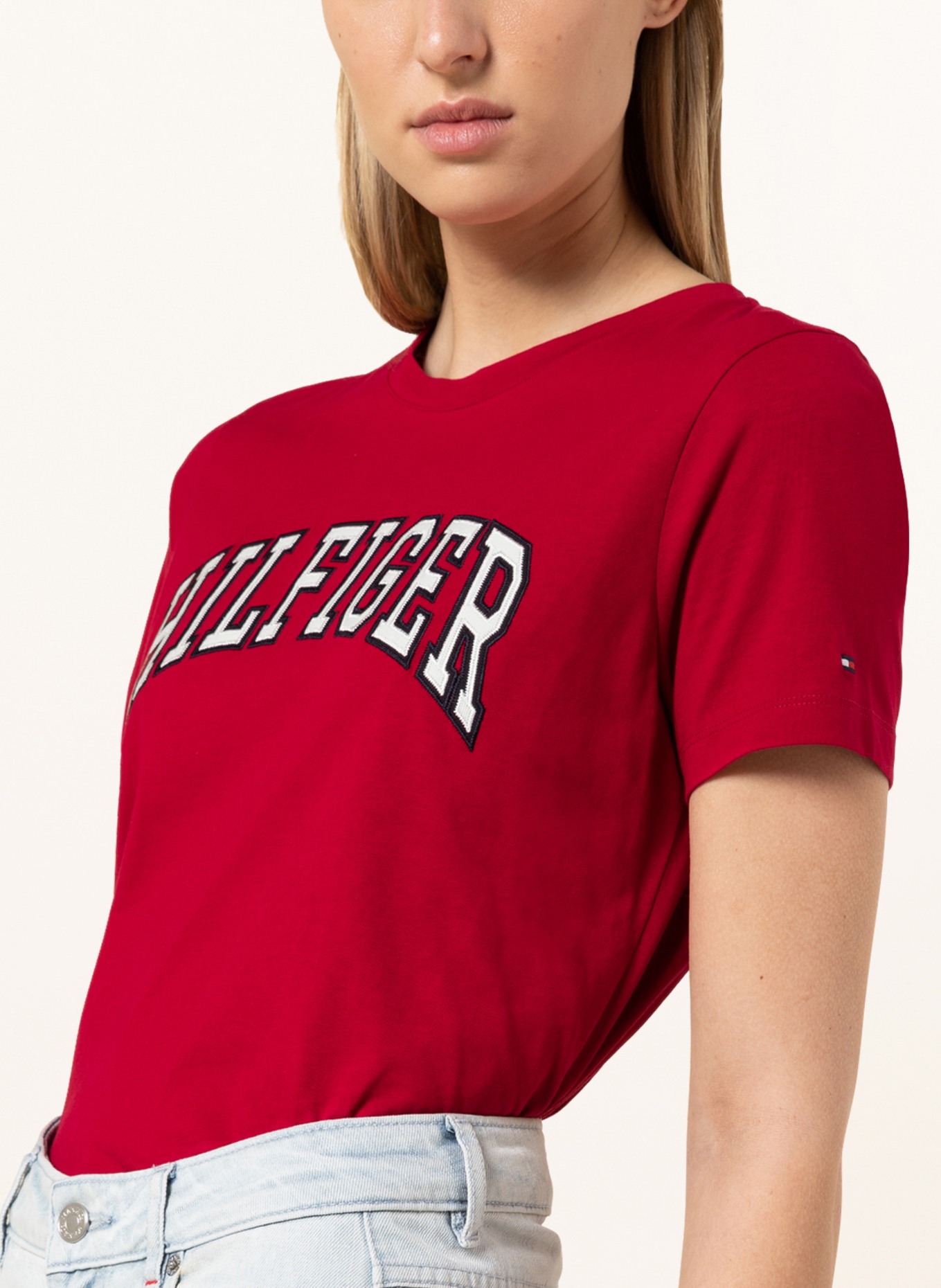 TOMMY HILFIGER T-Shirt , Farbe: DUNKELROT/ WEISS/ DUNKELBLAU (Bild 4)