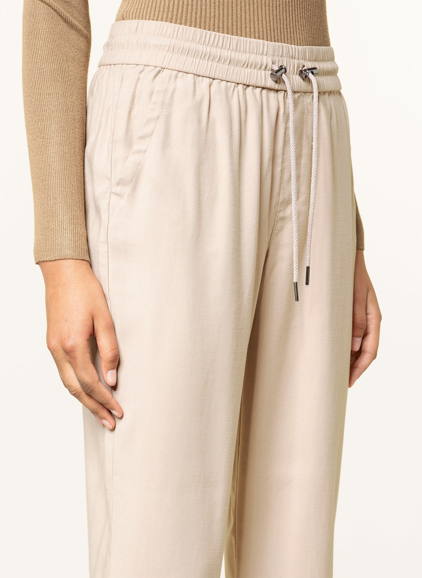 ONLY 7/8 trousers in jogger style , Color: BEIGE (Image 5)