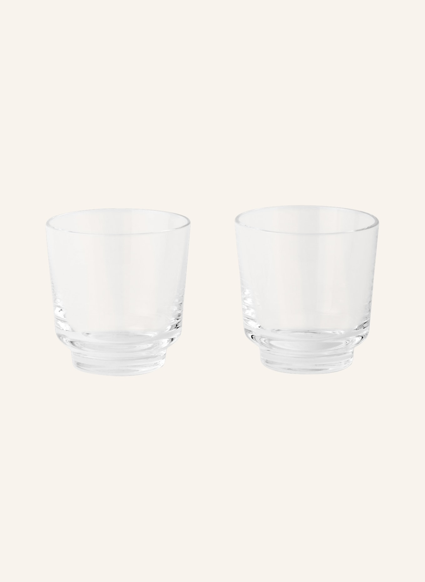 MUUTO Set of 2 drinking glasses RAISE, Color: WHITE (Image 1)