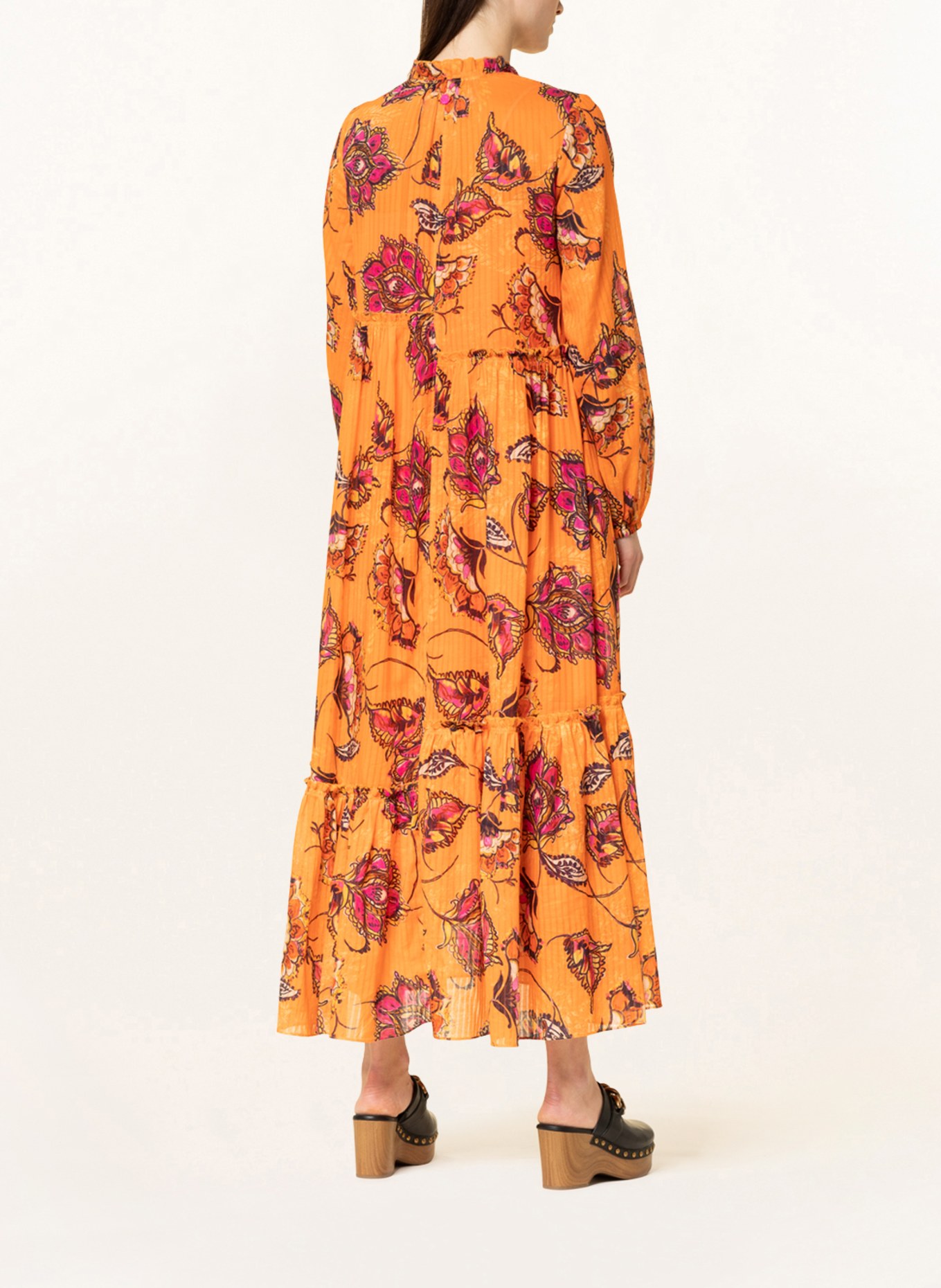 LIEBLINGSSTÜCK Dress ELEENL, Color: ORANGE/ FUCHSIA/ DARK BROWN (Image 3)