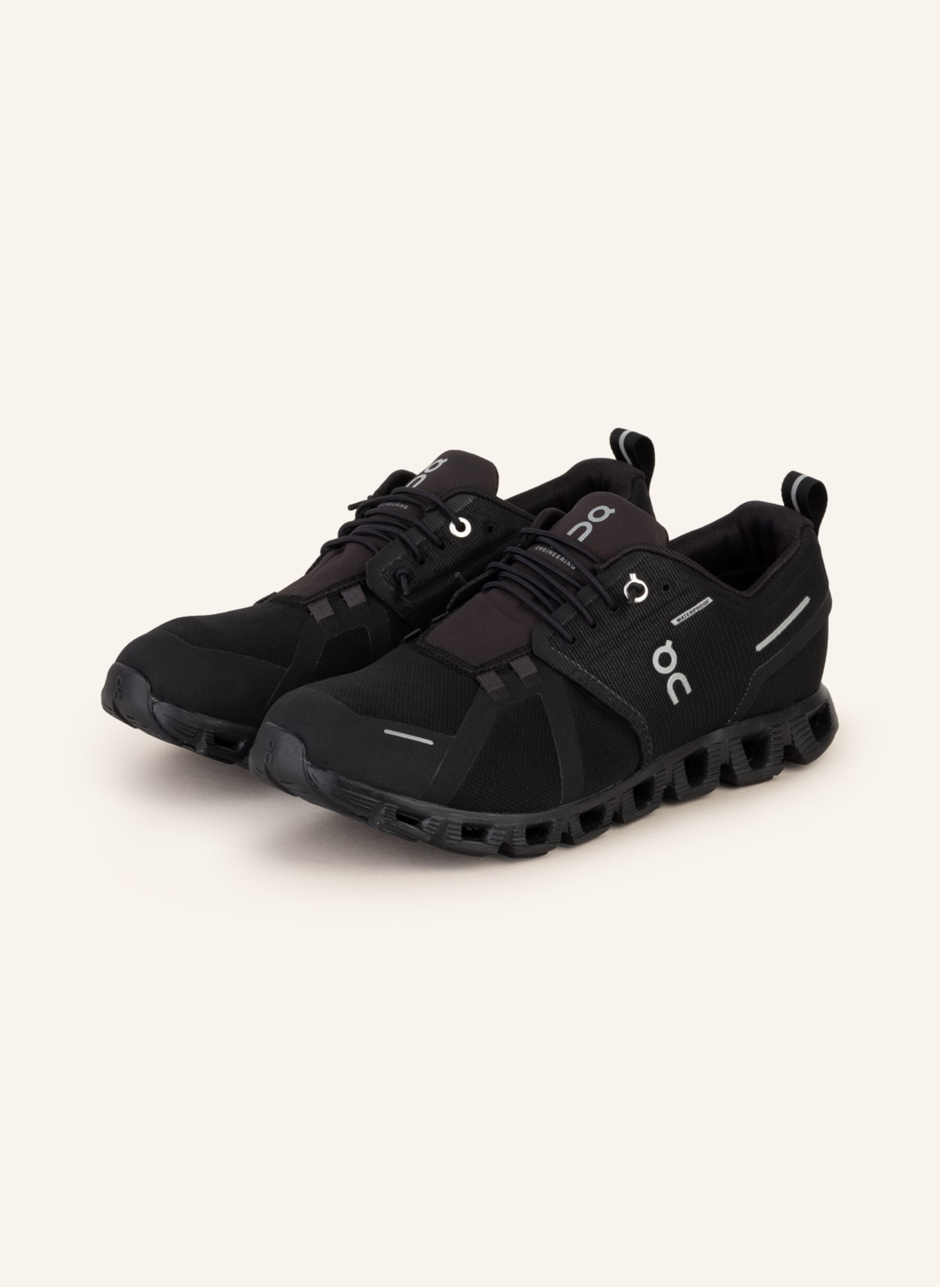 On Sneakers CLOUD 5 WATERPROOF, Color: BLACK(Image null)