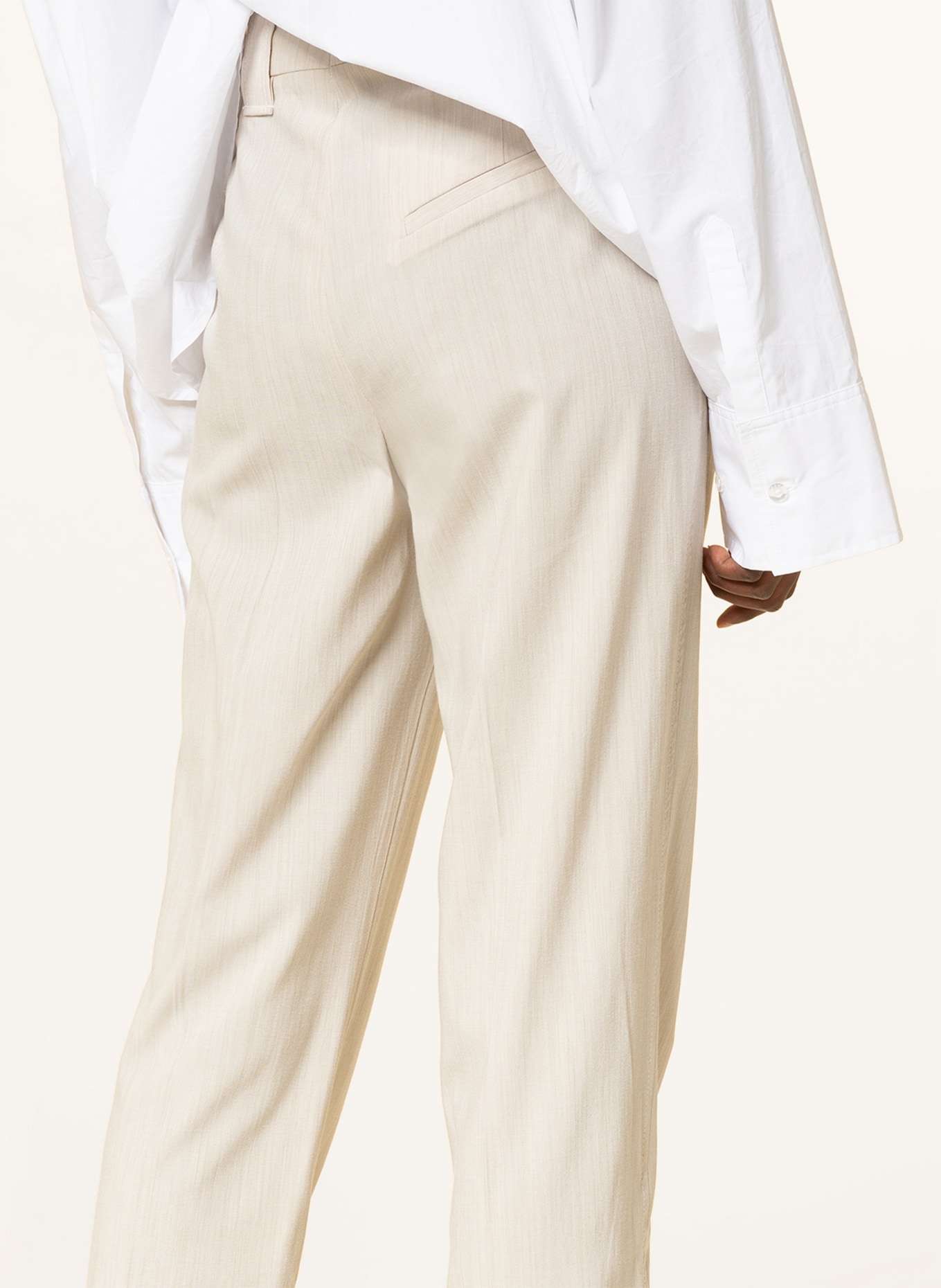 GANNI Spodnie , Kolor: KREMOWY (Obrazek 5)