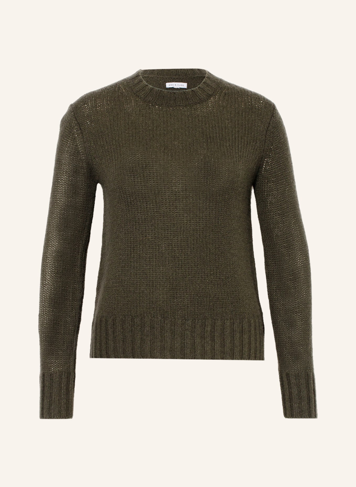 MRS & HUGS Cashmere-Pullover, Farbe: KHAKI (Bild 1)