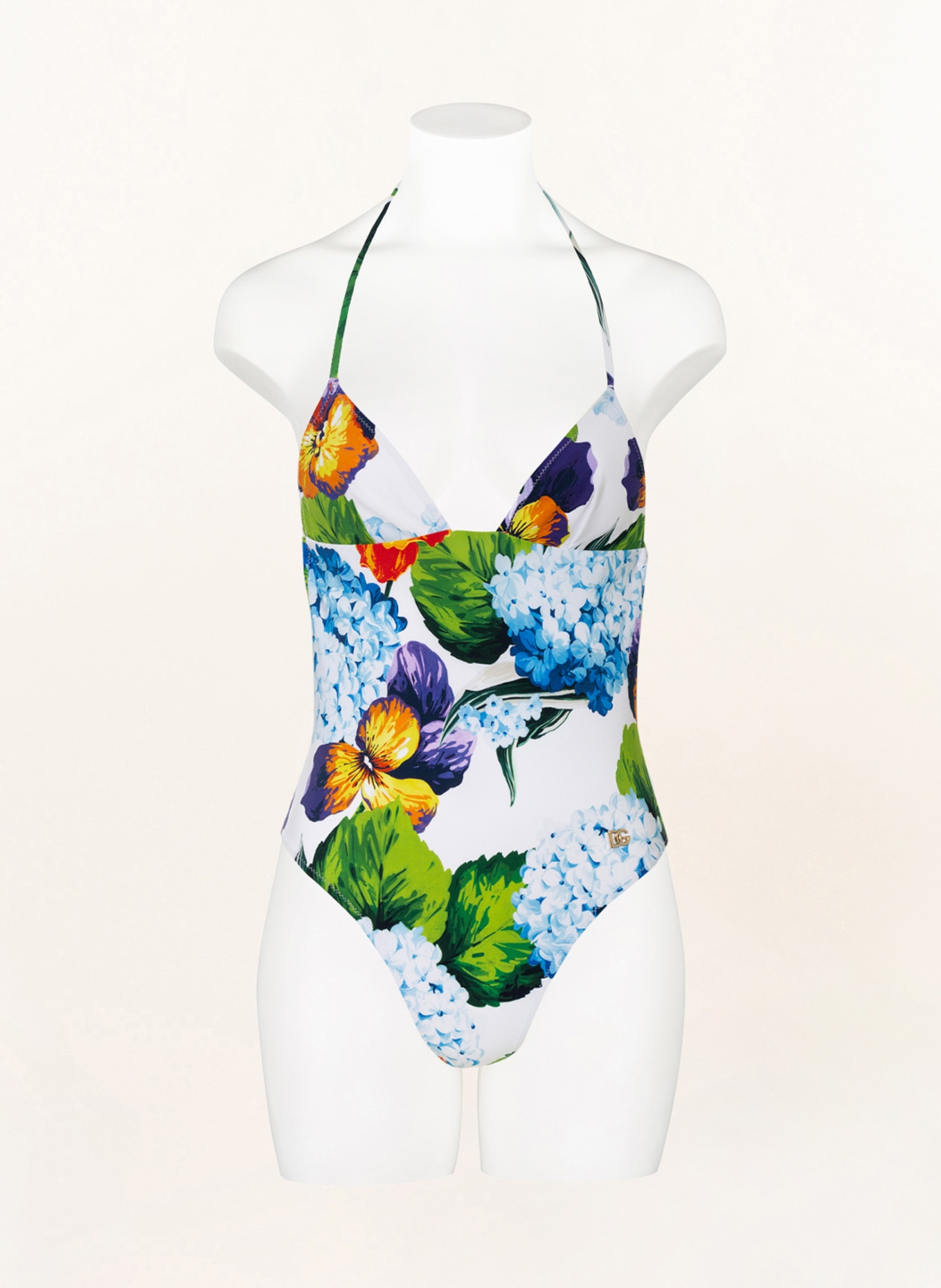 DOLCE & GABBANA Swimsuit, Color: WHITE/ GREEN/ LIGHT BLUE (Image 3)