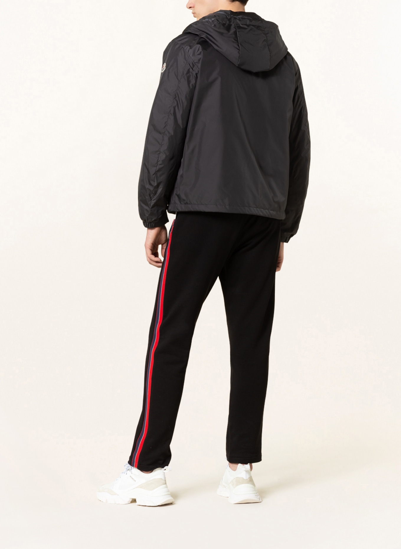 MONCLER Down jacket TINIAN, Color: BLACK/ RED (Image 3)