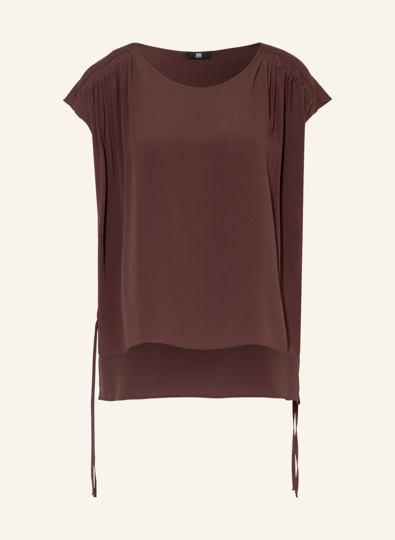 RIANI Blouse-style shirt with silk , Color: DARK PURPLE (Image 1)