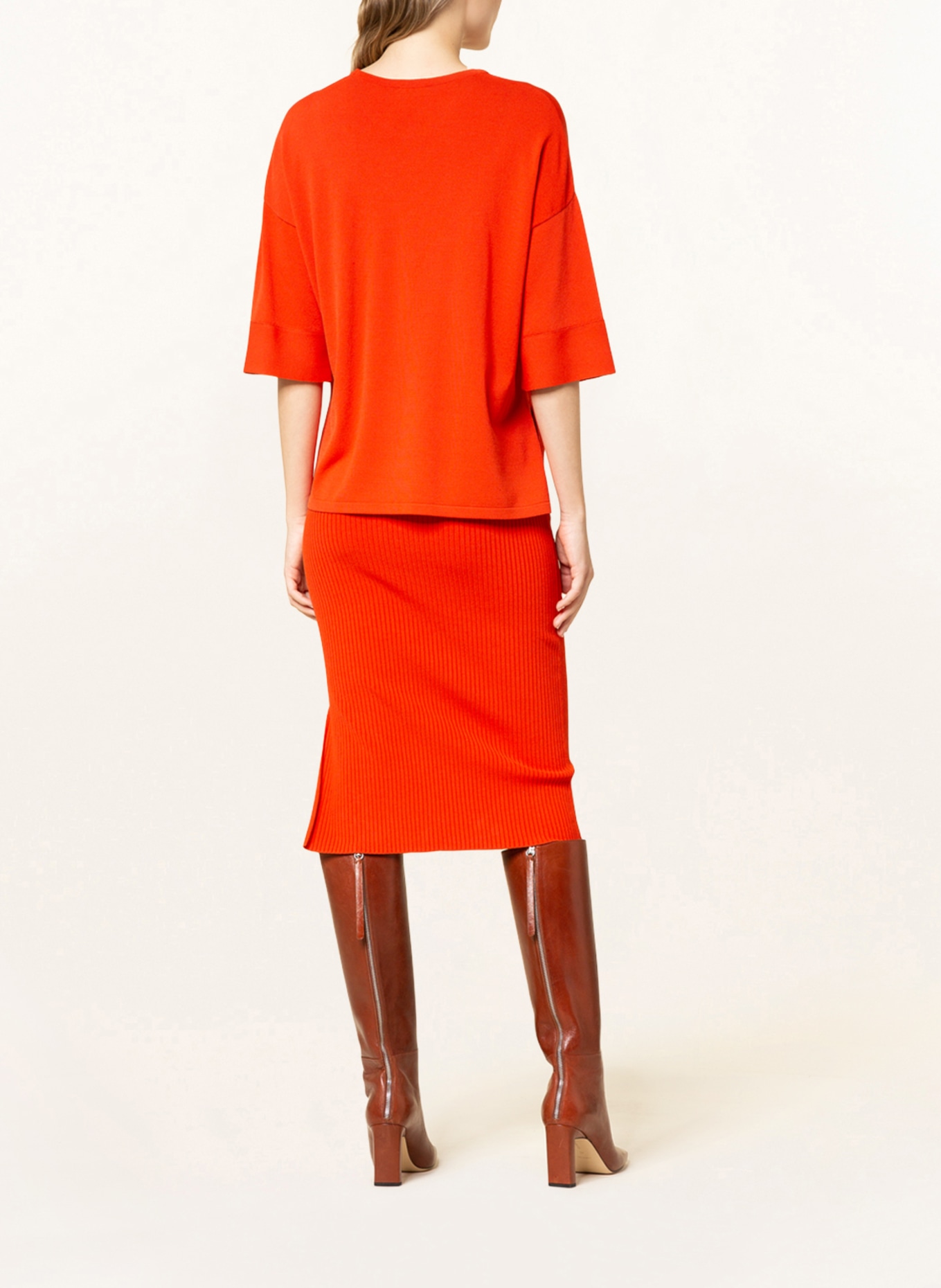 RIANI Pullover with 3/4 sleeve, Color: DARK ORANGE (Image 3)