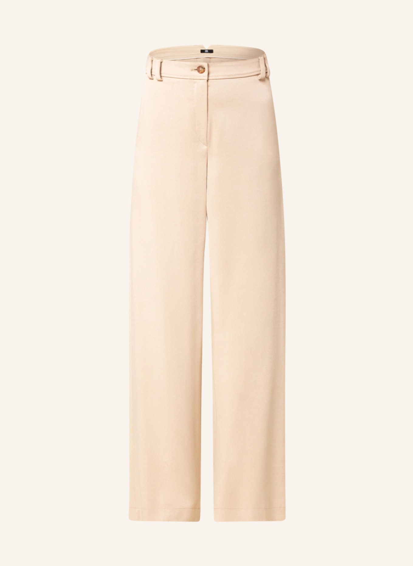 RIANI Leather trousers in beige