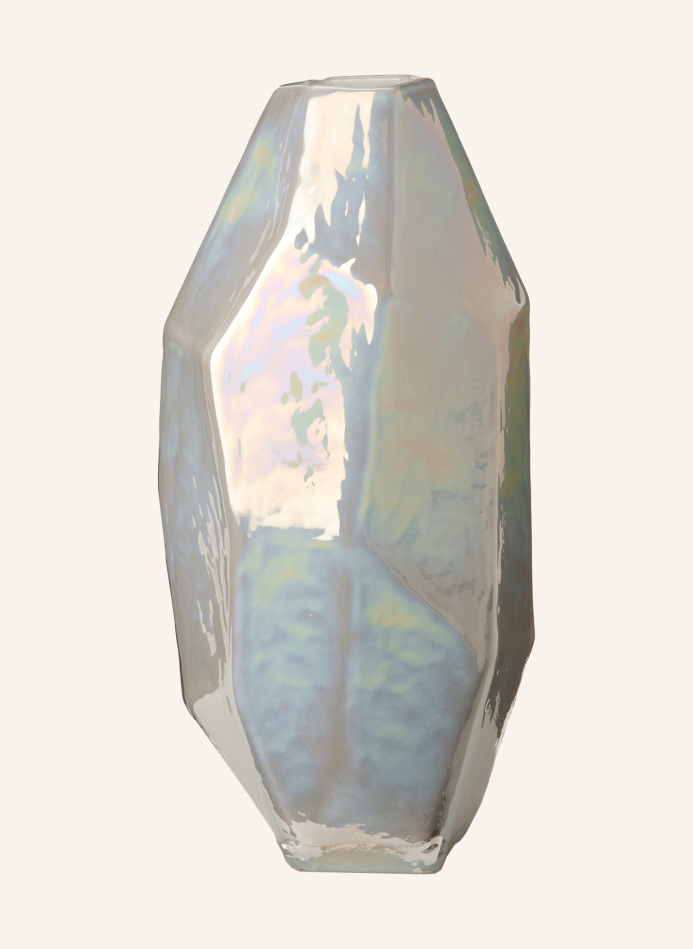 POLSPOTTEN Vase GRAPHIC LUSTER M , Color: WHITE (Image 1)