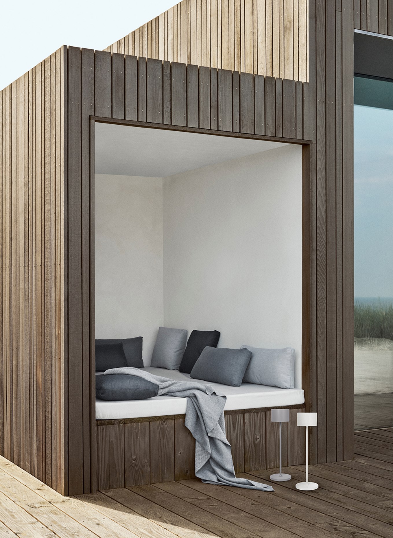 blomus Mobile LED-Leuchte FAROL: BEIGE