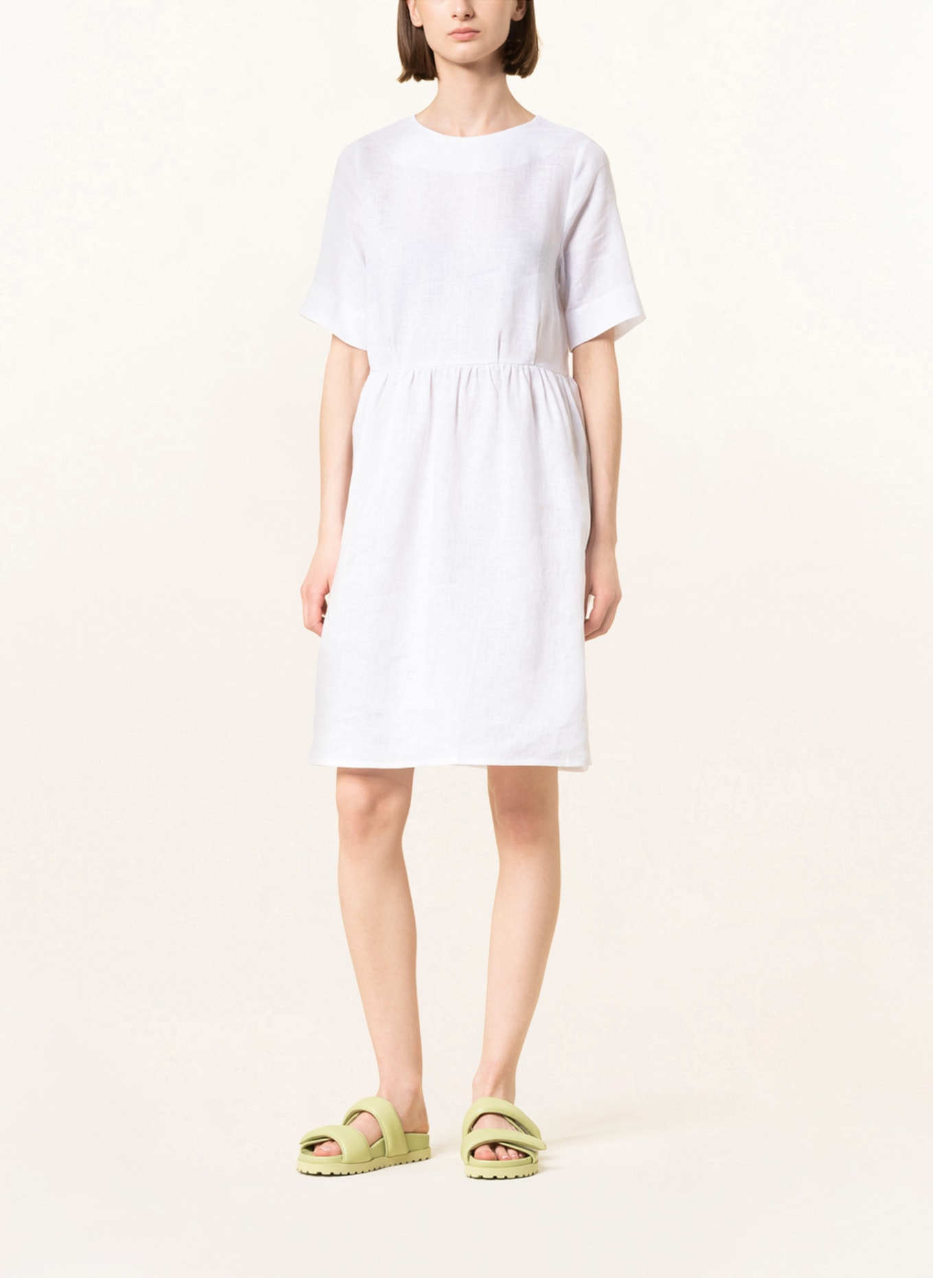 Sophie Linen dress OCALU, Color: WHITE (Image 2)