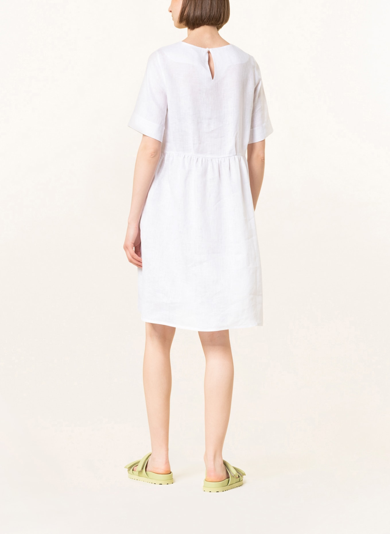 Sophie Linen dress OCALU, Color: WHITE (Image 3)