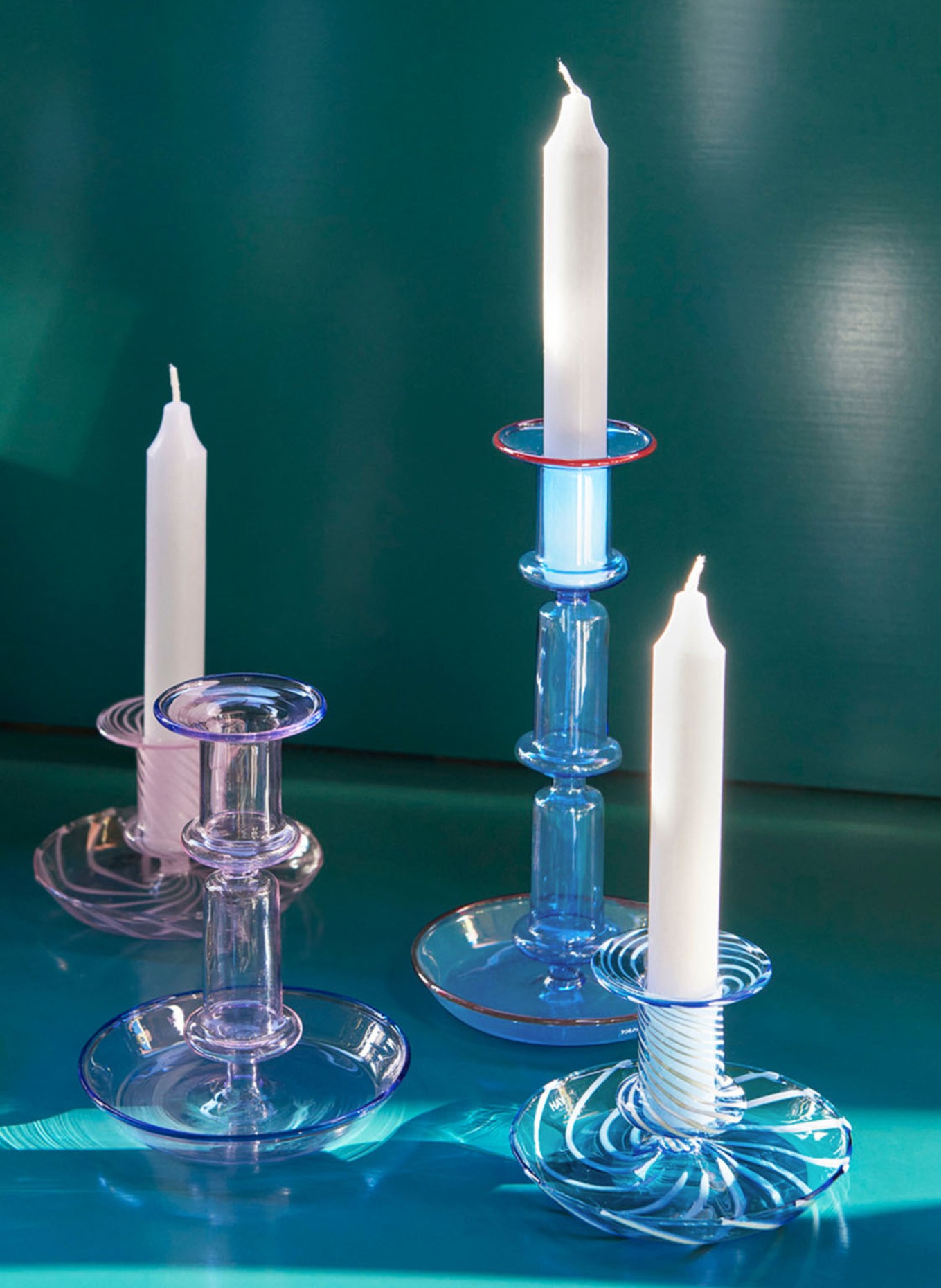 HAY Kerzenhalter FLARE, Farbe: HELLBLAU (Bild 2)
