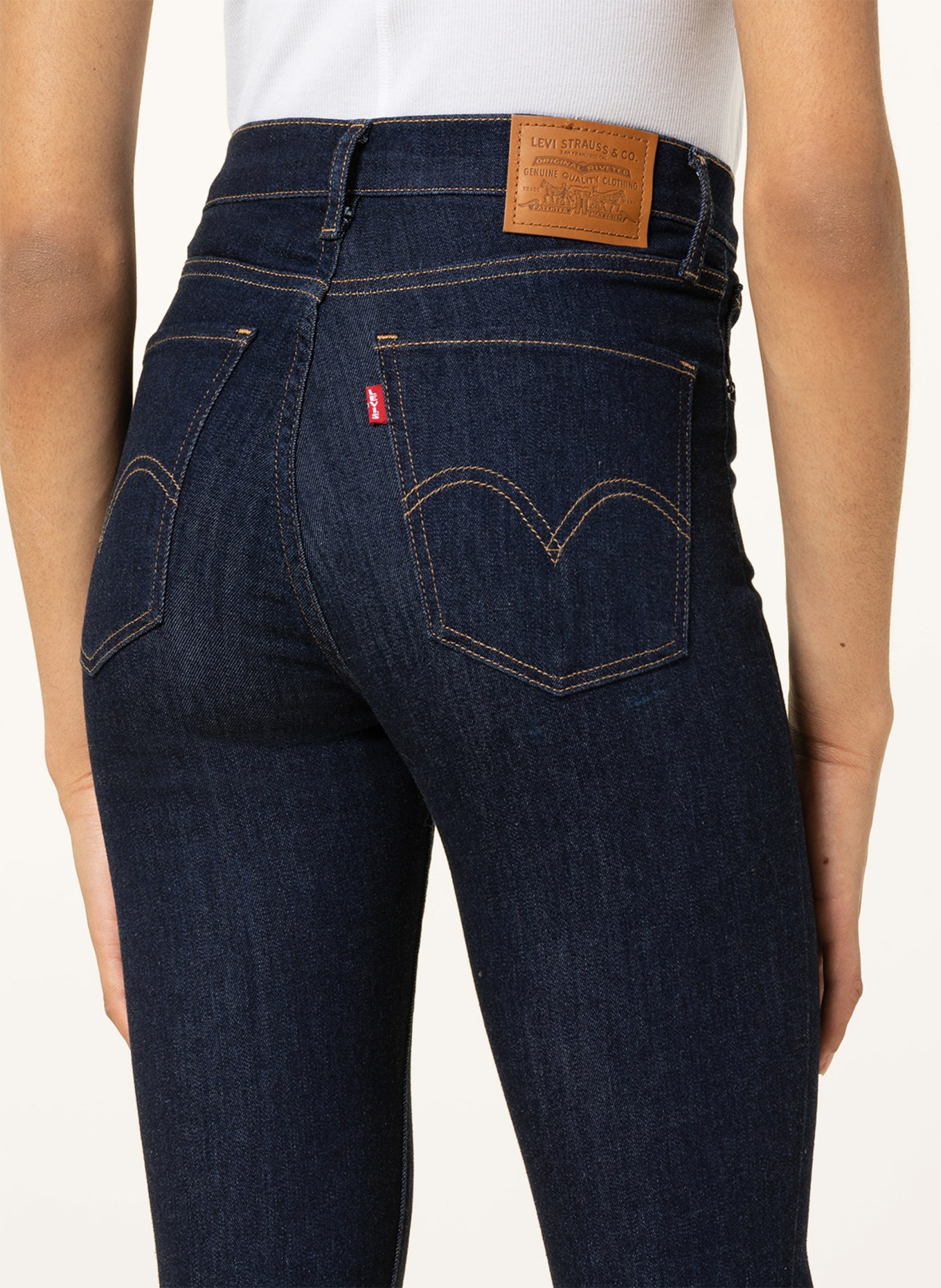 Levi's® Skinny Jeans MILE HIGH SUPER SKINNY, Color: 93 Dark Indigo - Flat Finish (Image 5)