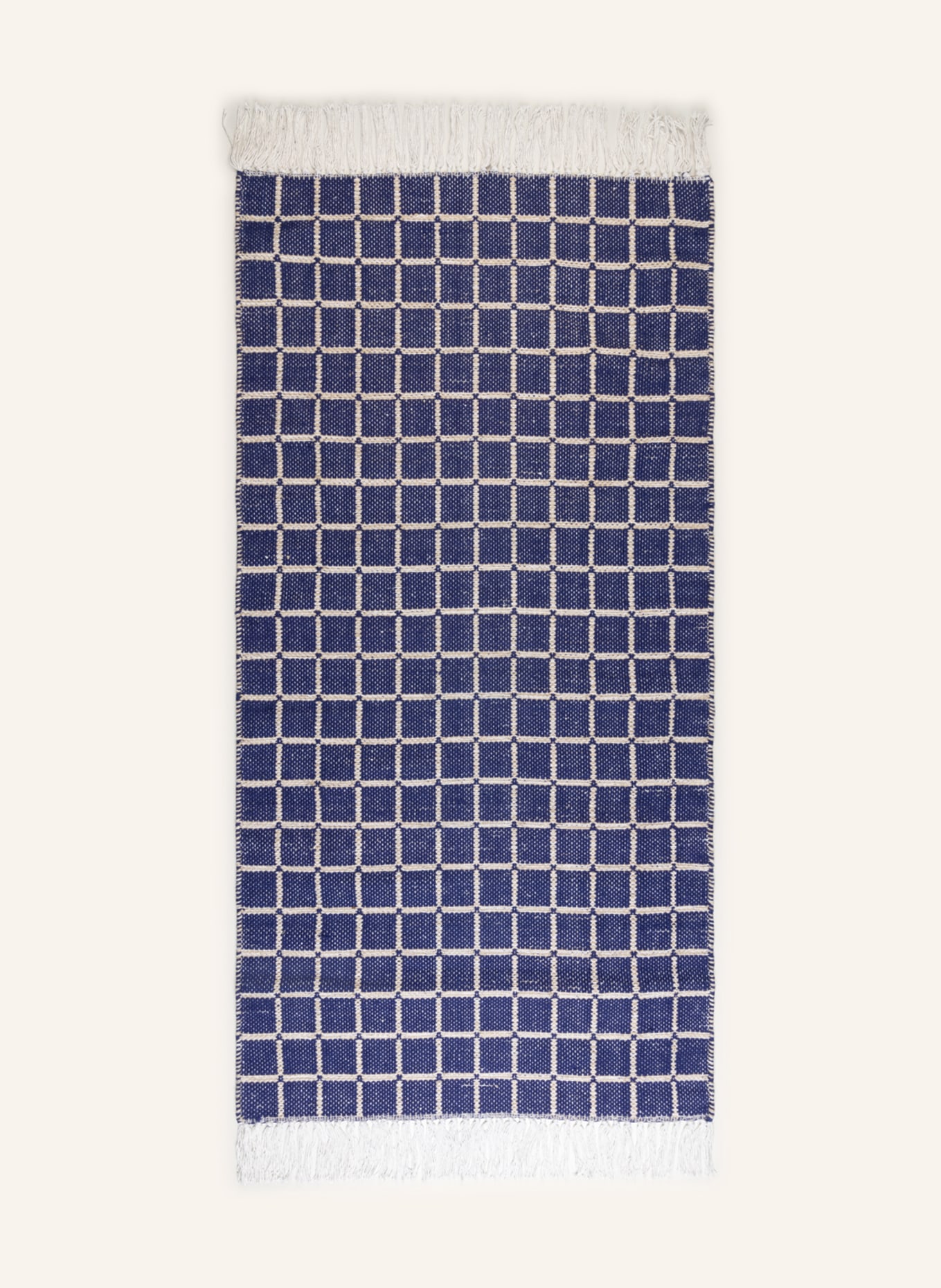 BROSTE COPENHAGEN Rug HENNY, Color: DARK BLUE/ CREAM/ WHITE (Image 1)