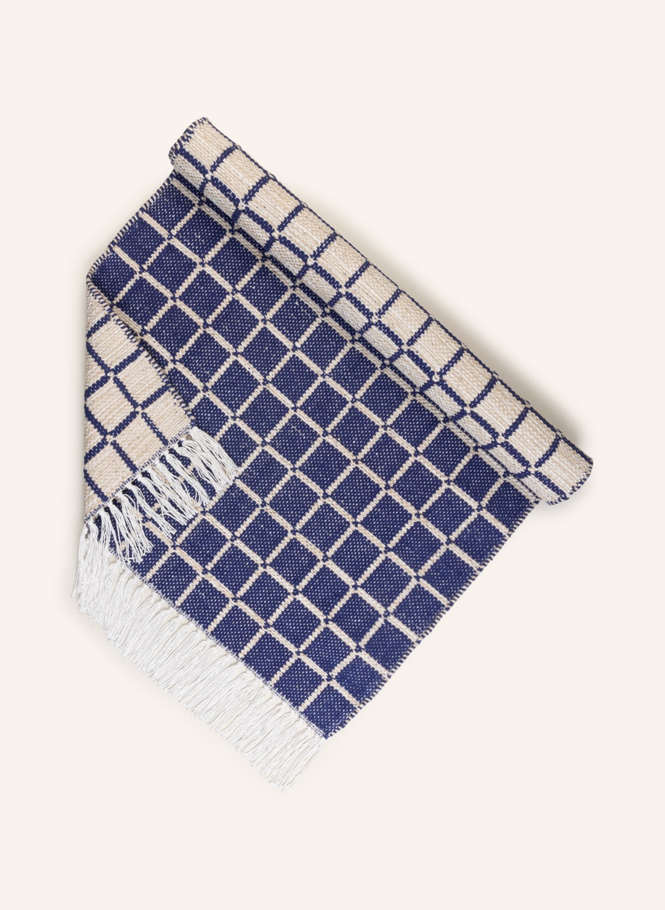 BROSTE COPENHAGEN Rug HENNY, Color: DARK BLUE/ CREAM/ WHITE (Image 2)