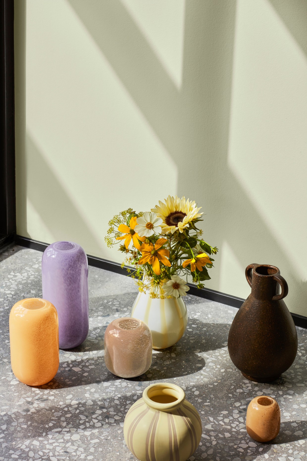 BROSTE COPENHAGEN Vase KAI, Color: LIGHT BROWN (Image 2)