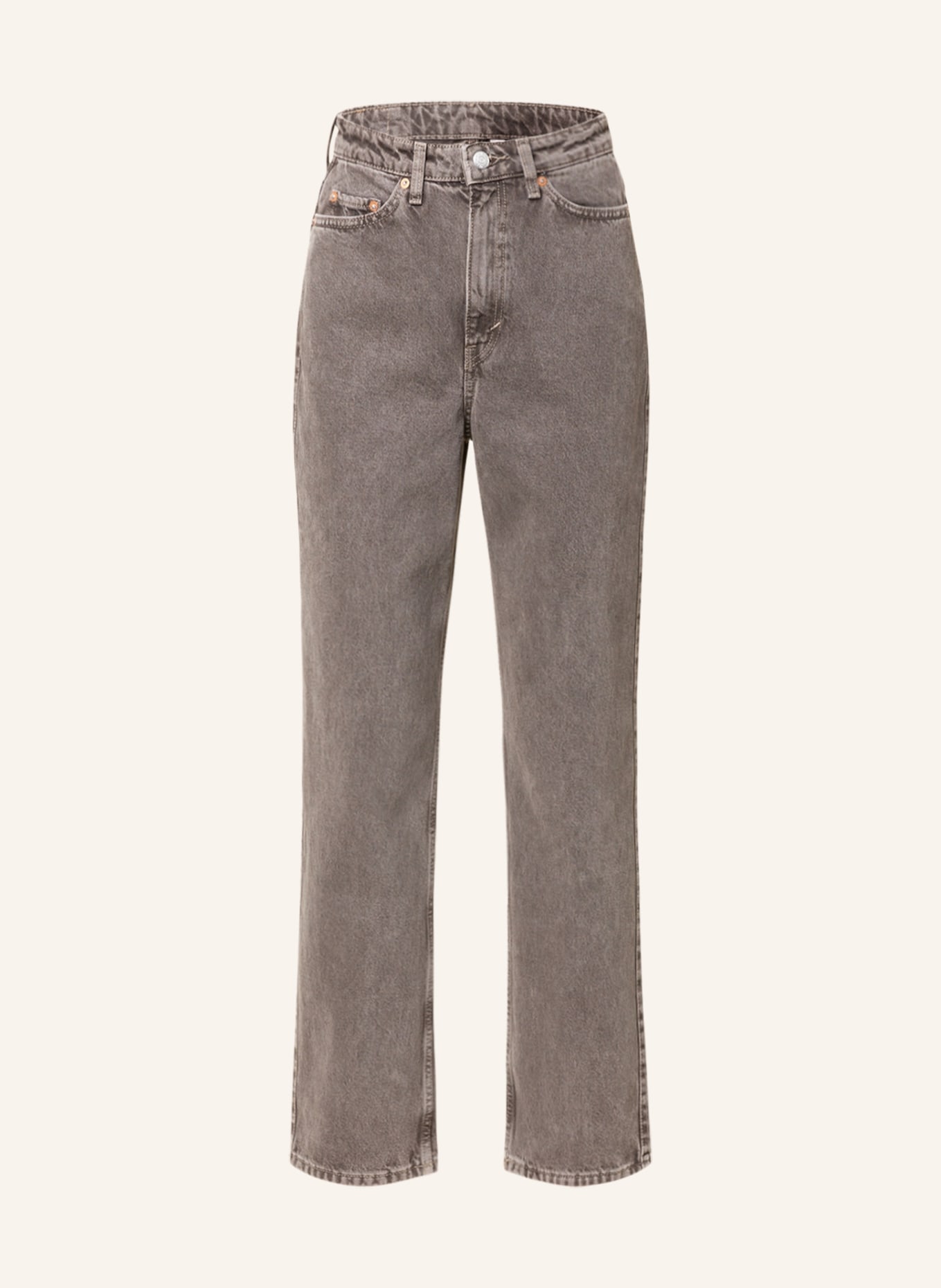WEEKDAY Straight Jeans ROWE, Farbe: 071 Brown Dark (Bild 1)