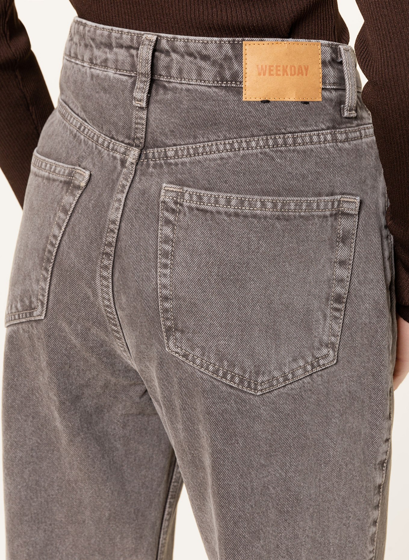 WEEKDAY Straight Jeans ROWE, Farbe: 071 Brown Dark (Bild 5)