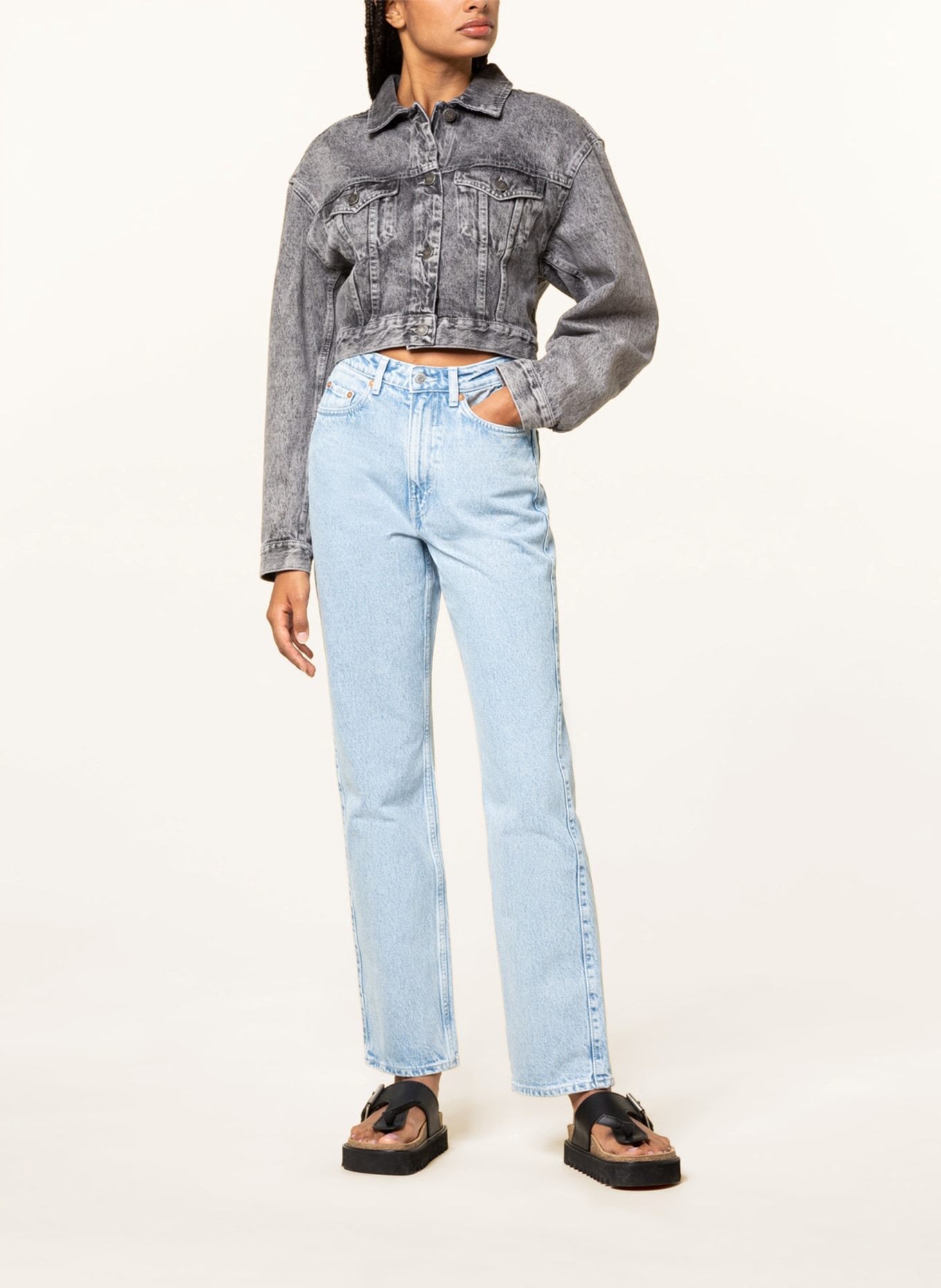 WEEKDAY Straight jeans ROWE, Color: 046 blue denim (Image 2)