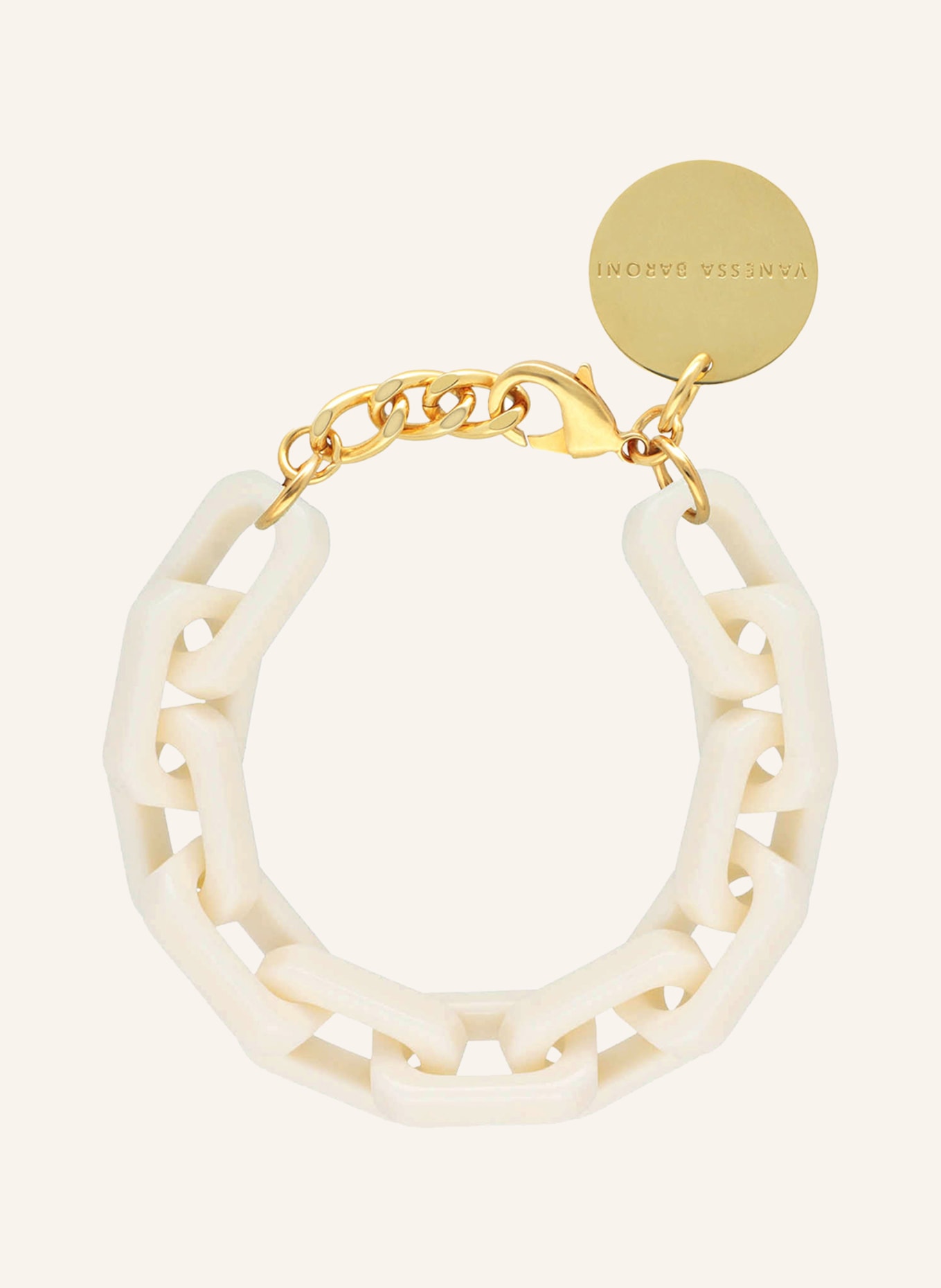 VANESSA BARONI Bracelet TANK, Color: WHITE (Image 1)