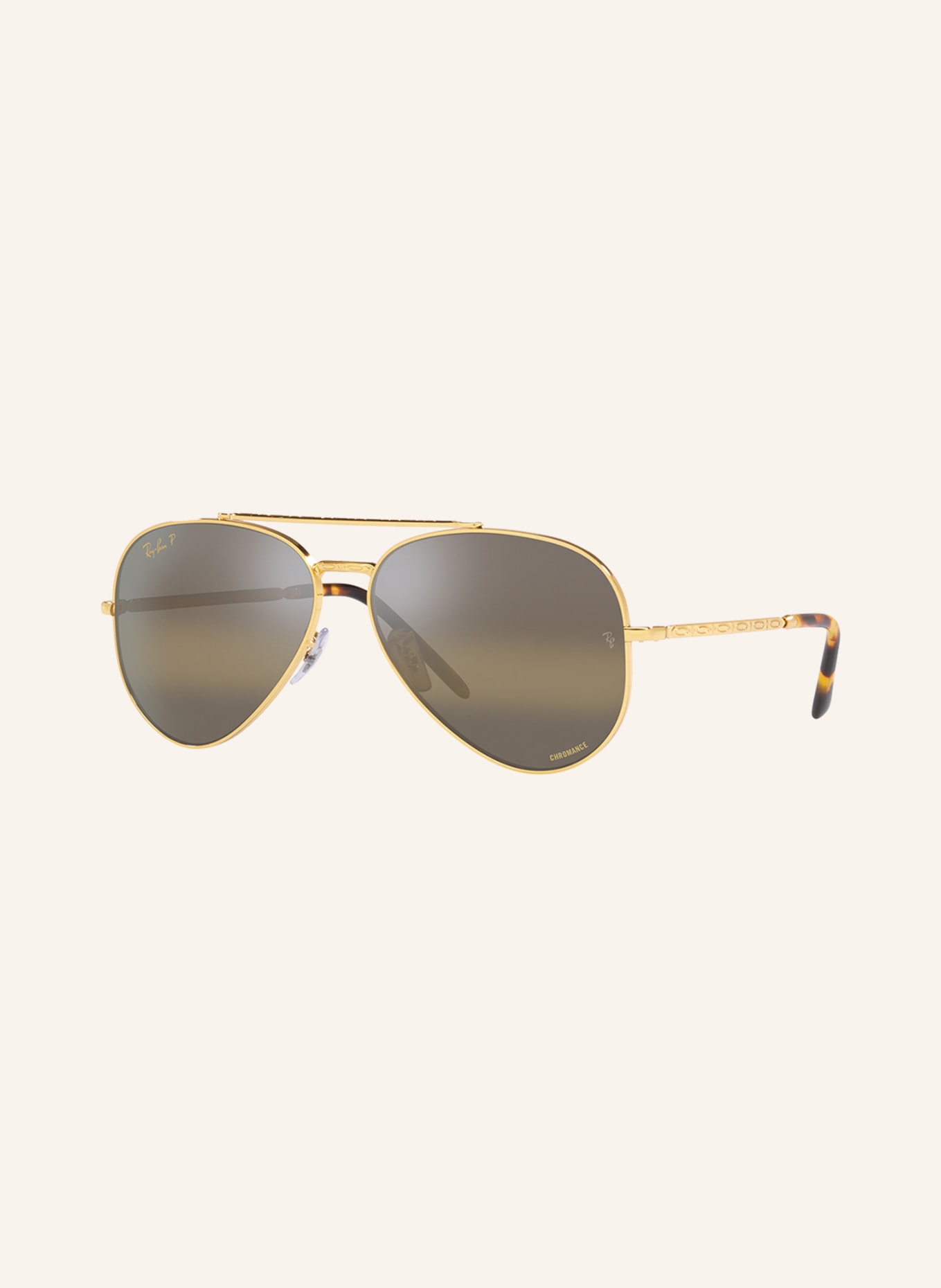 Ray-Ban Sunglasses RB3625, Color: 9196G5 - GOLD/ BROWN POLARIZED (Image 1)