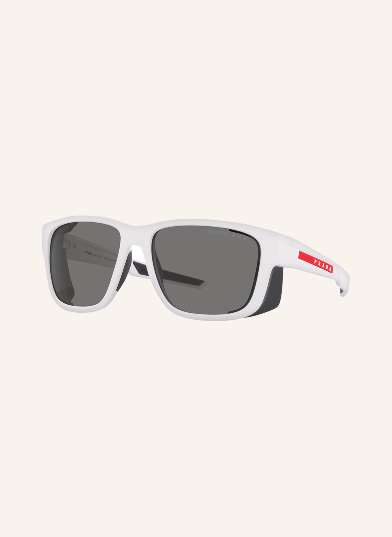 PRADA LINEA ROSSA Sunglasses PS 07WS, Color: TWK02G - WHITE/ DARK GRAY POLARIZED (Image 1)