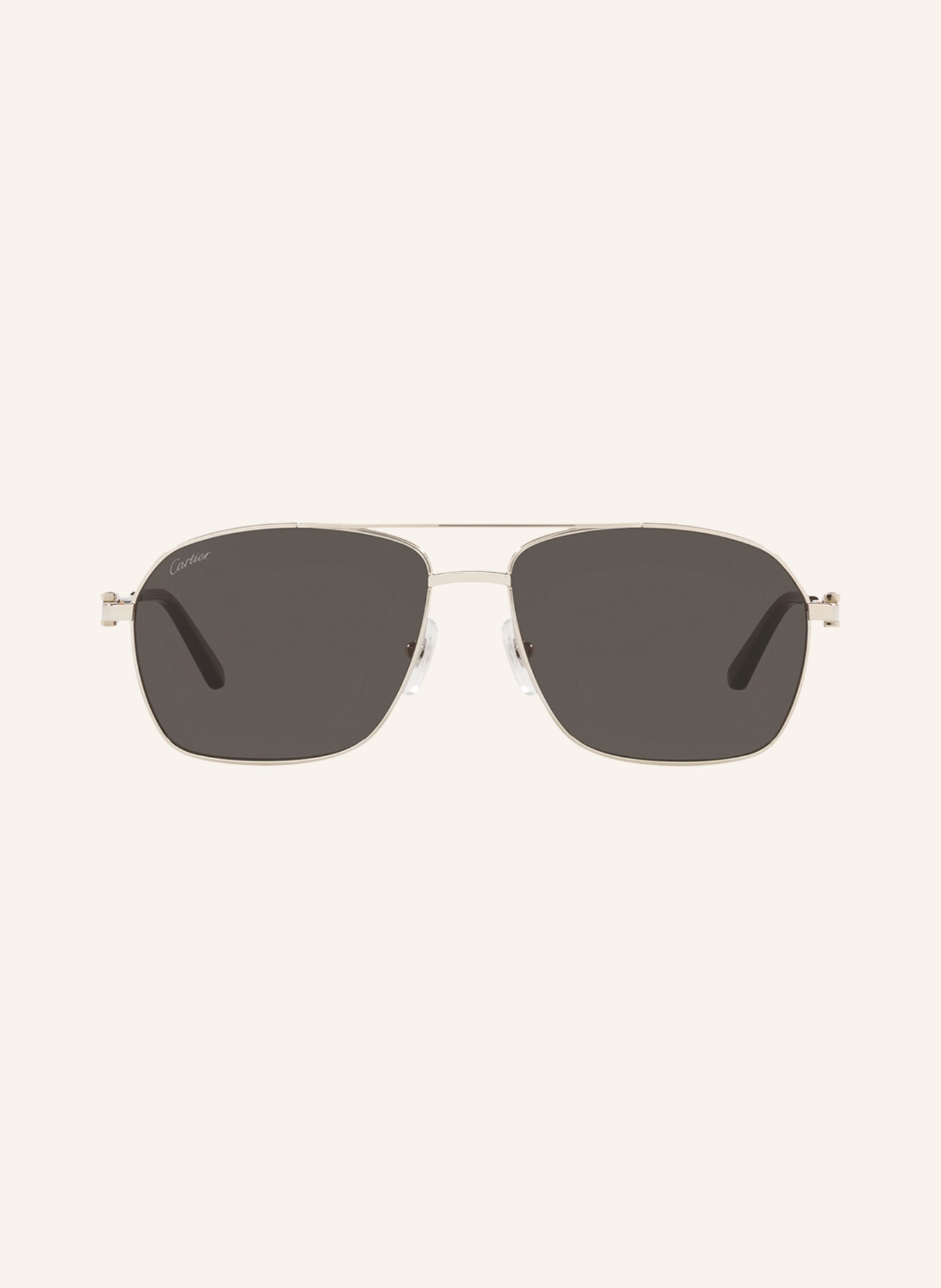 Cartier Sunglasses CT0306S, Color: 4100L1 - SILVER/ DARK GRAY (Image 2)