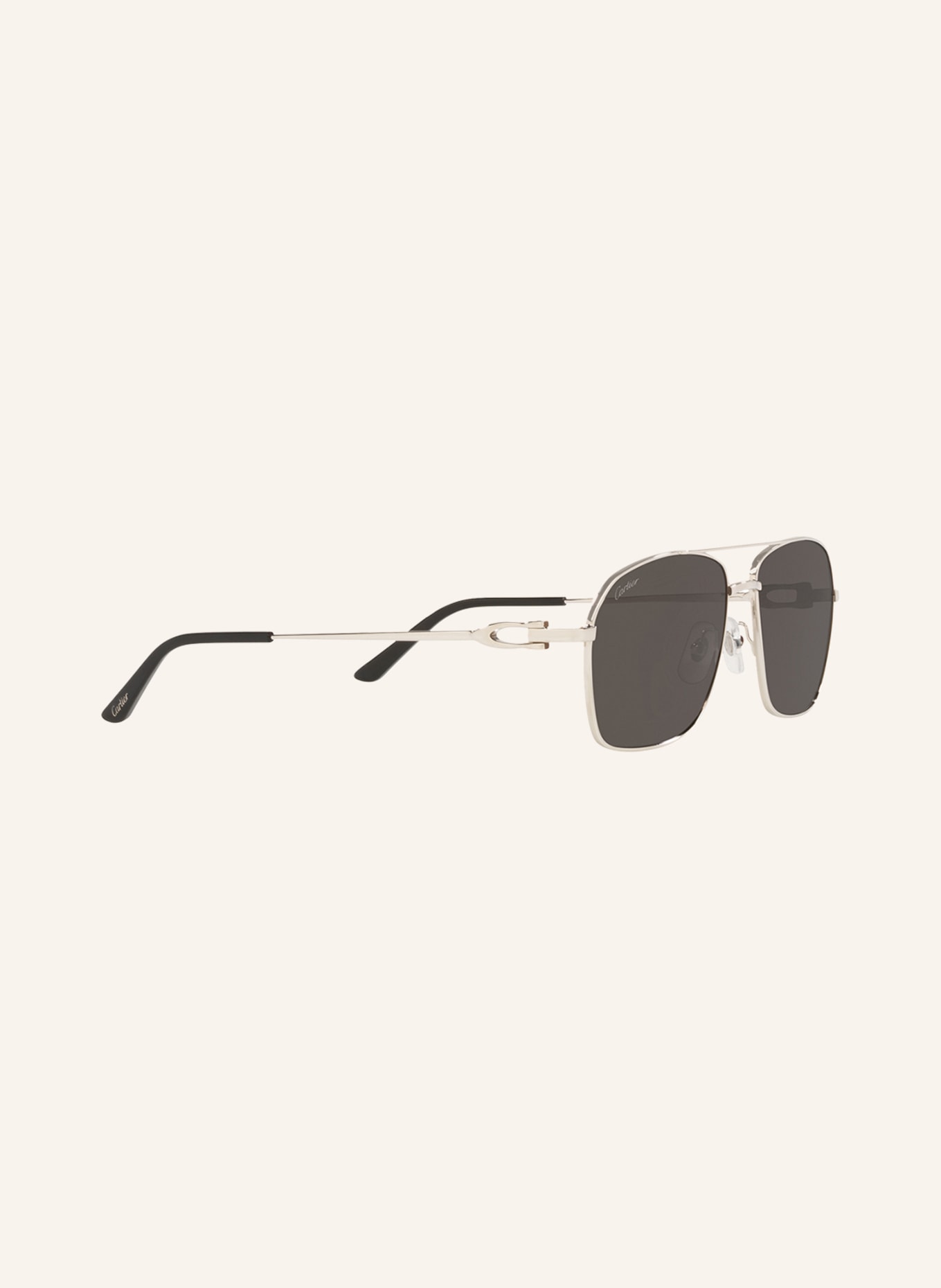 Cartier Sunglasses CT0306S, Color: 4100L1 - SILVER/ DARK GRAY (Image 3)
